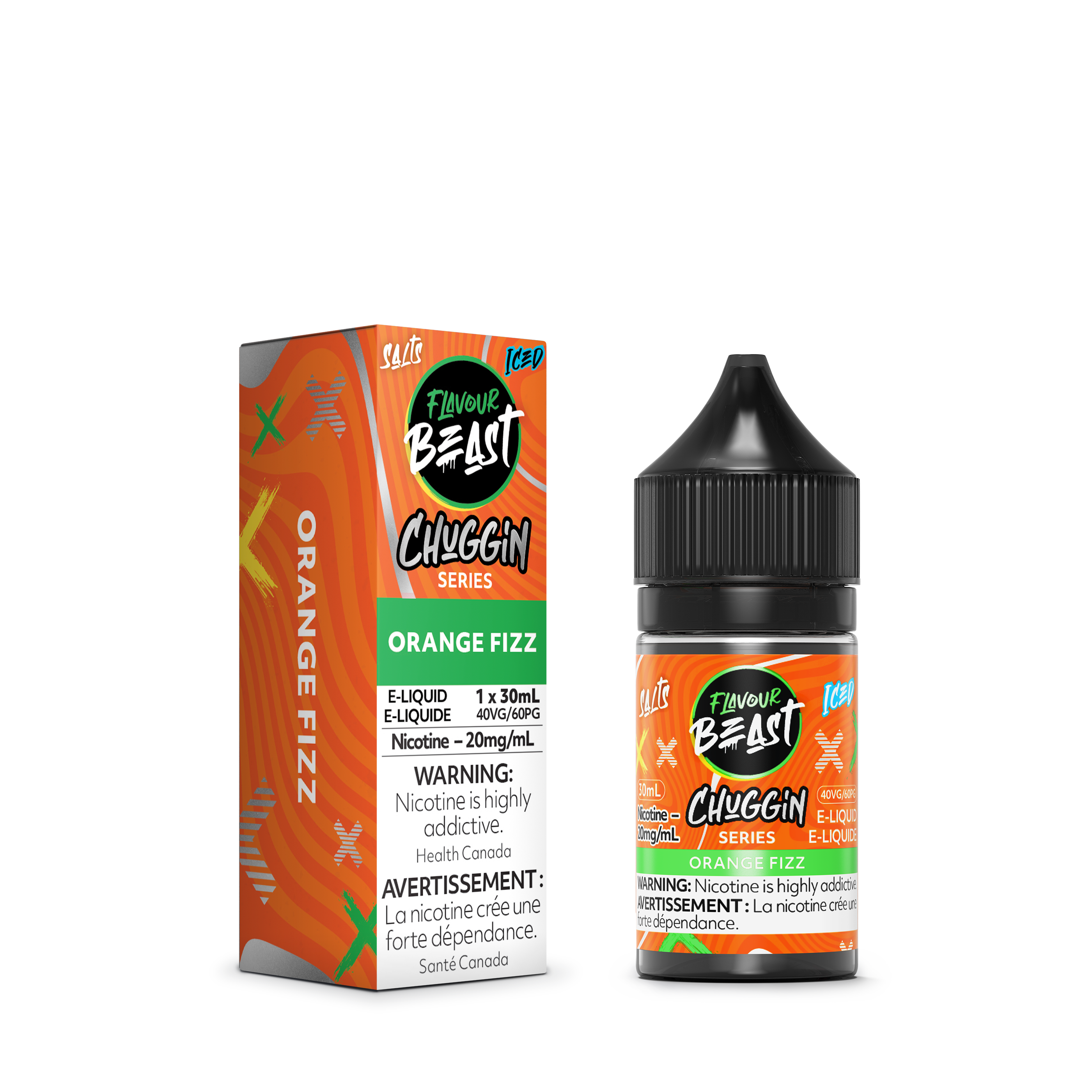FLAVOUR BEAST SALT - CHUGGIN' ORANGE FIZZ ICED 30ML