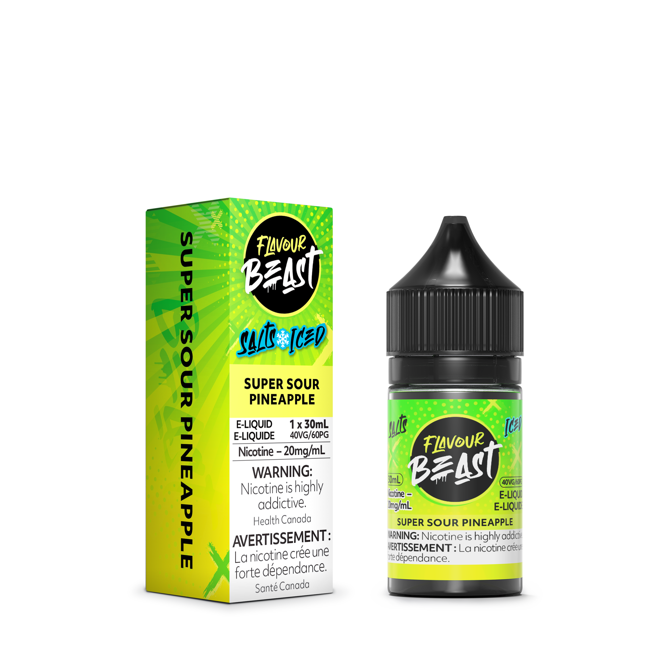 FLAVOUR BEAST SALT - SUPER SOUR PINEAPPLE ICED 30ML