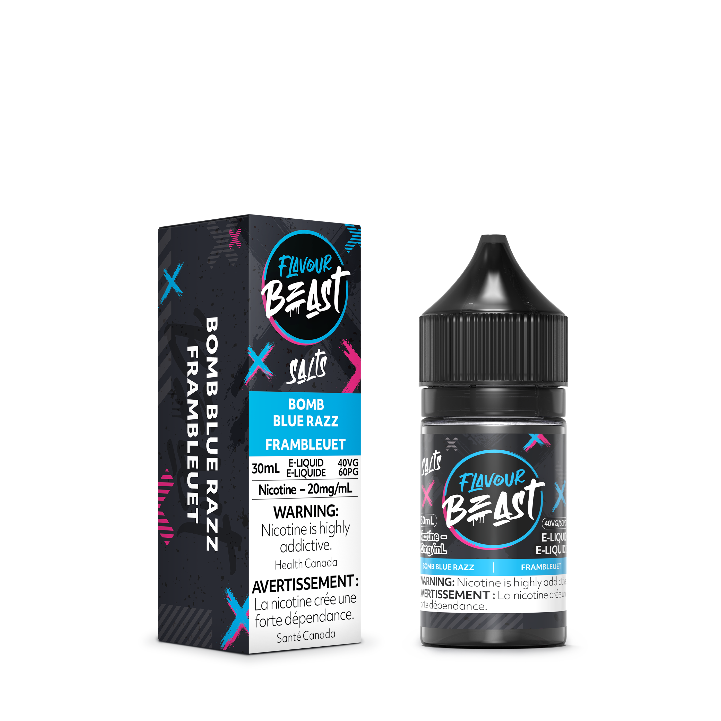 FLAVOUR BEAST SALT - BOMB BLUE RAZZ 30ML