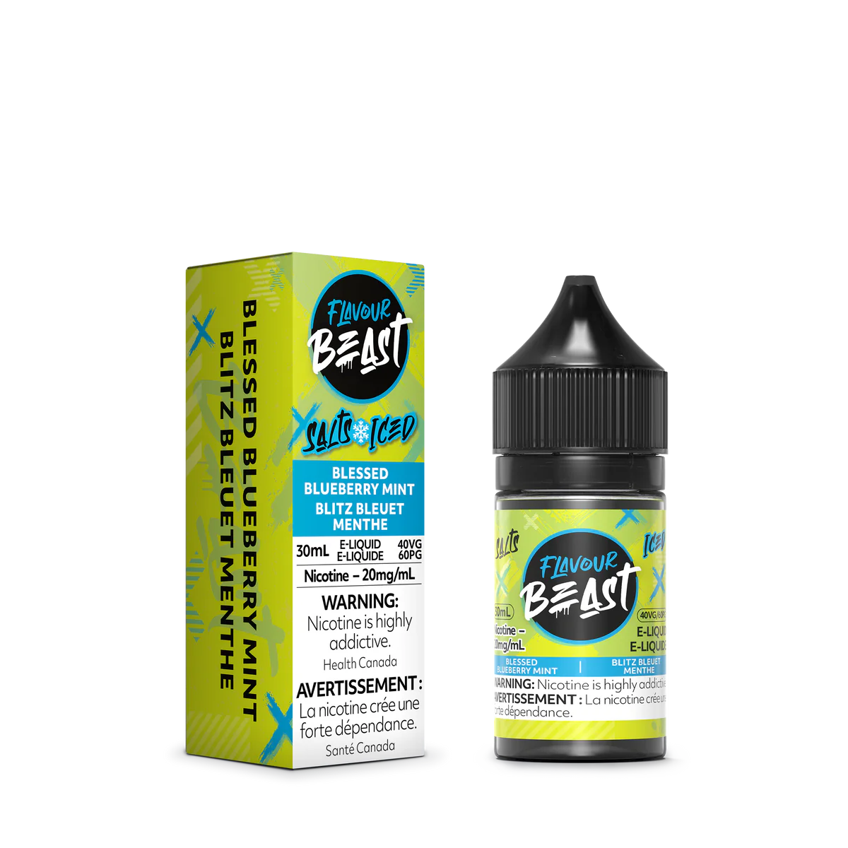 FLAVOUR BEAST SALT - BLESSED BLUEBERRY MINT ICED 30ML