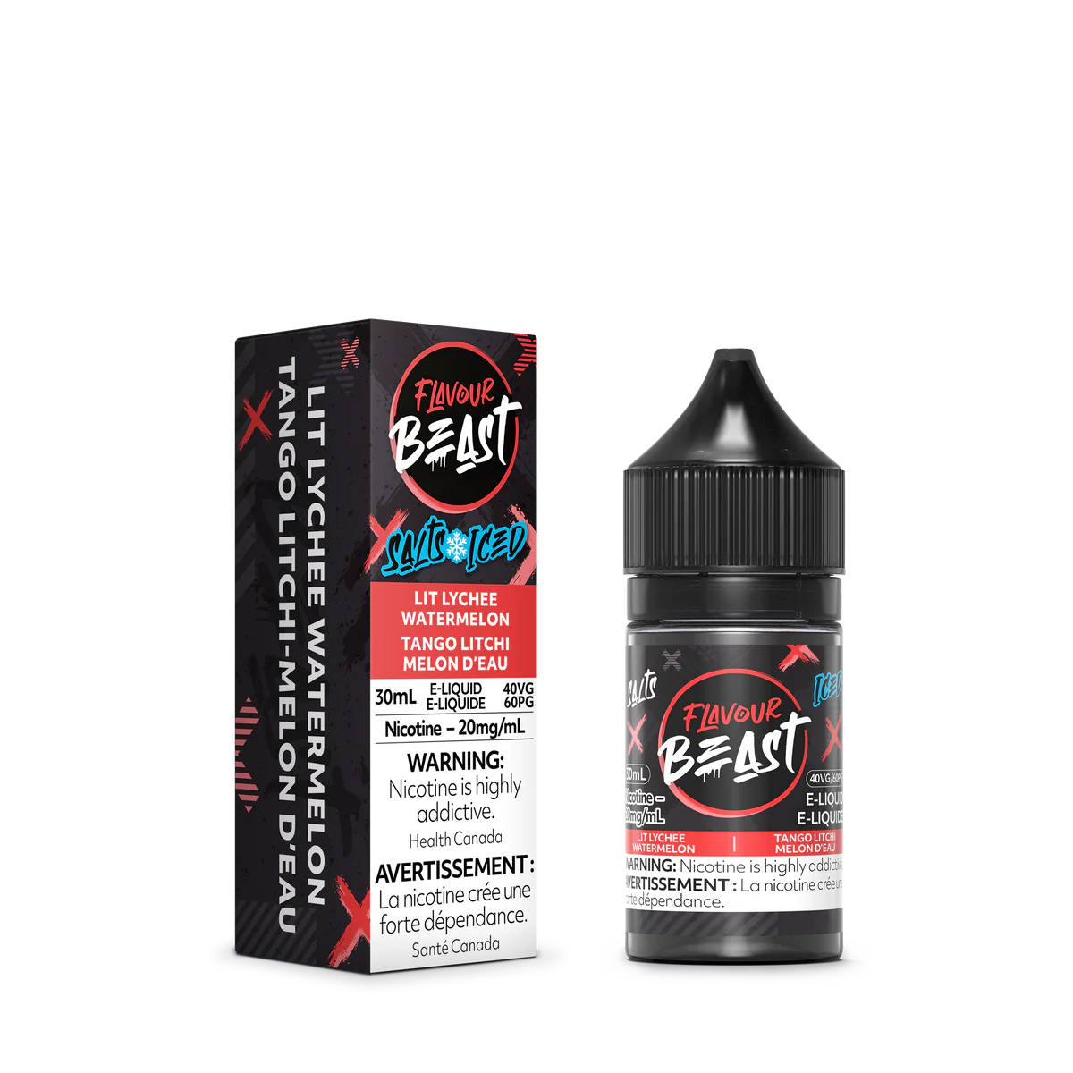 FLAVOUR BEAST SALT - LIT LYCHEE WATERMELON ICED 30ML