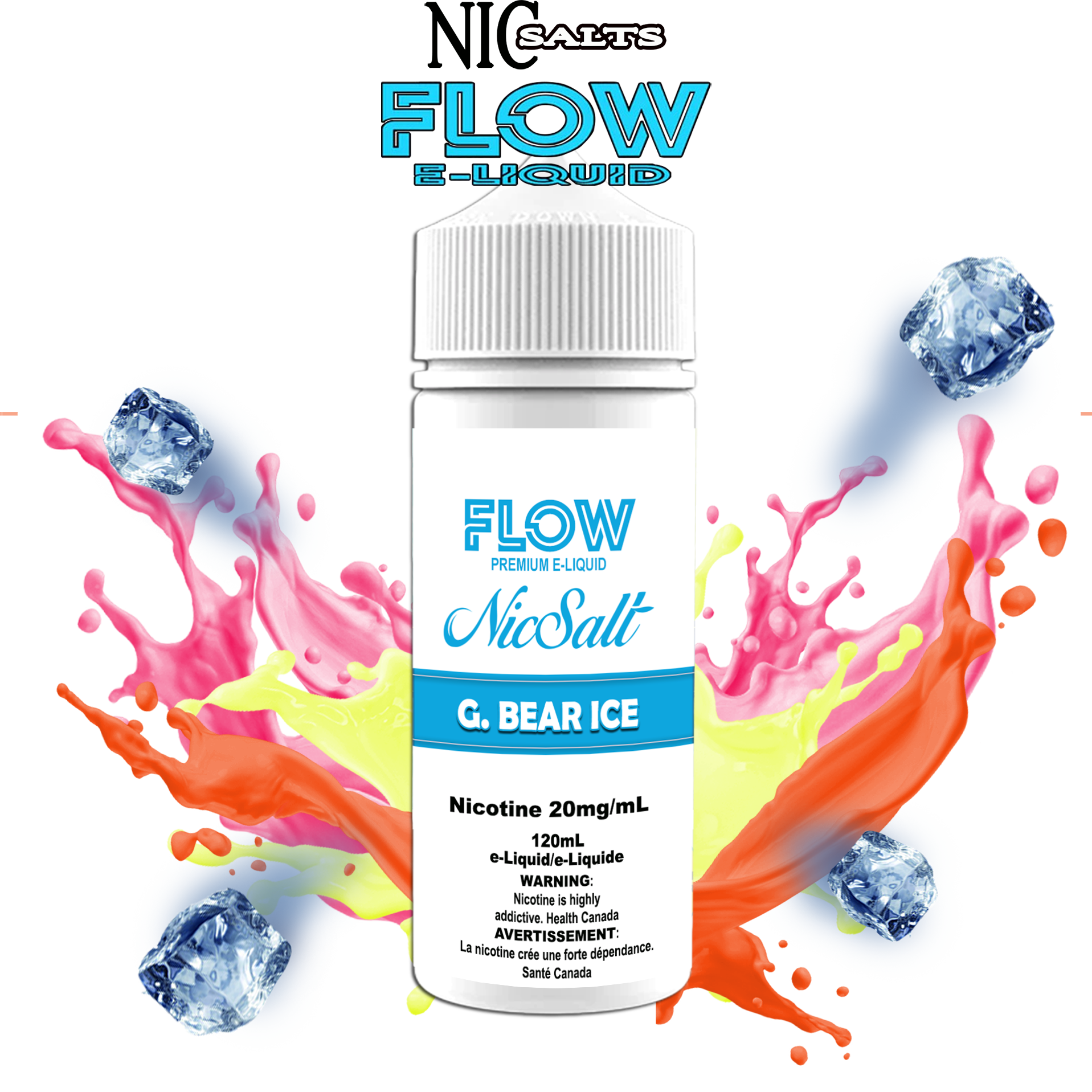 CUSTOM FLOW E-LIQUID SALT - G. BEAR ICE