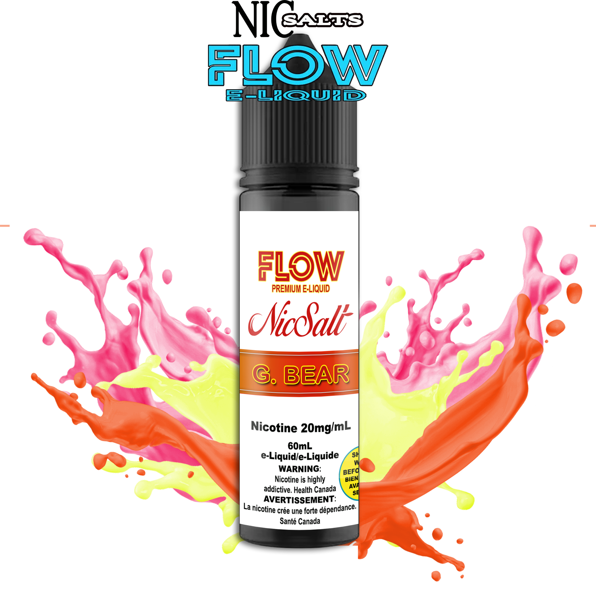 FLOW E-LIQUID SALT - G. BEAR 60ML