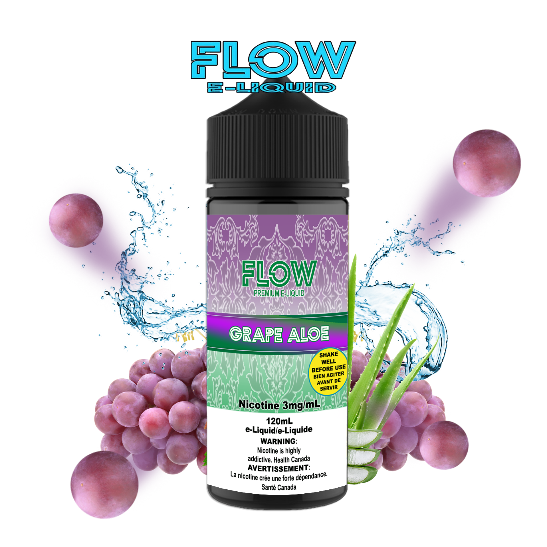 CUSTOM FLOW E-LIQUID - GRAPE ALOE