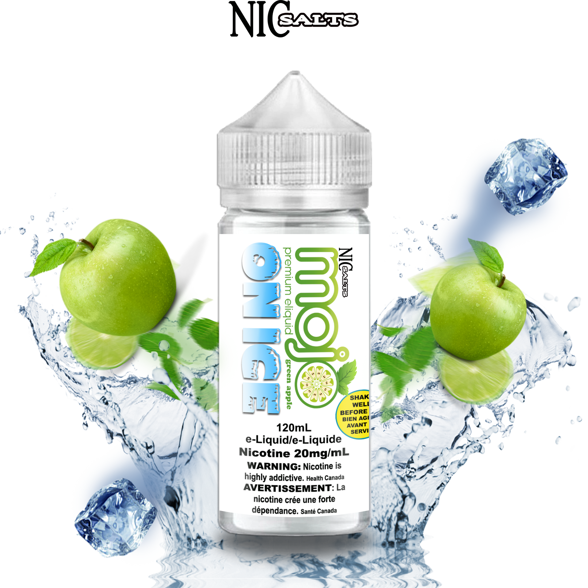 CUSTOM MOJO SALT - GREEN APPLE ICE