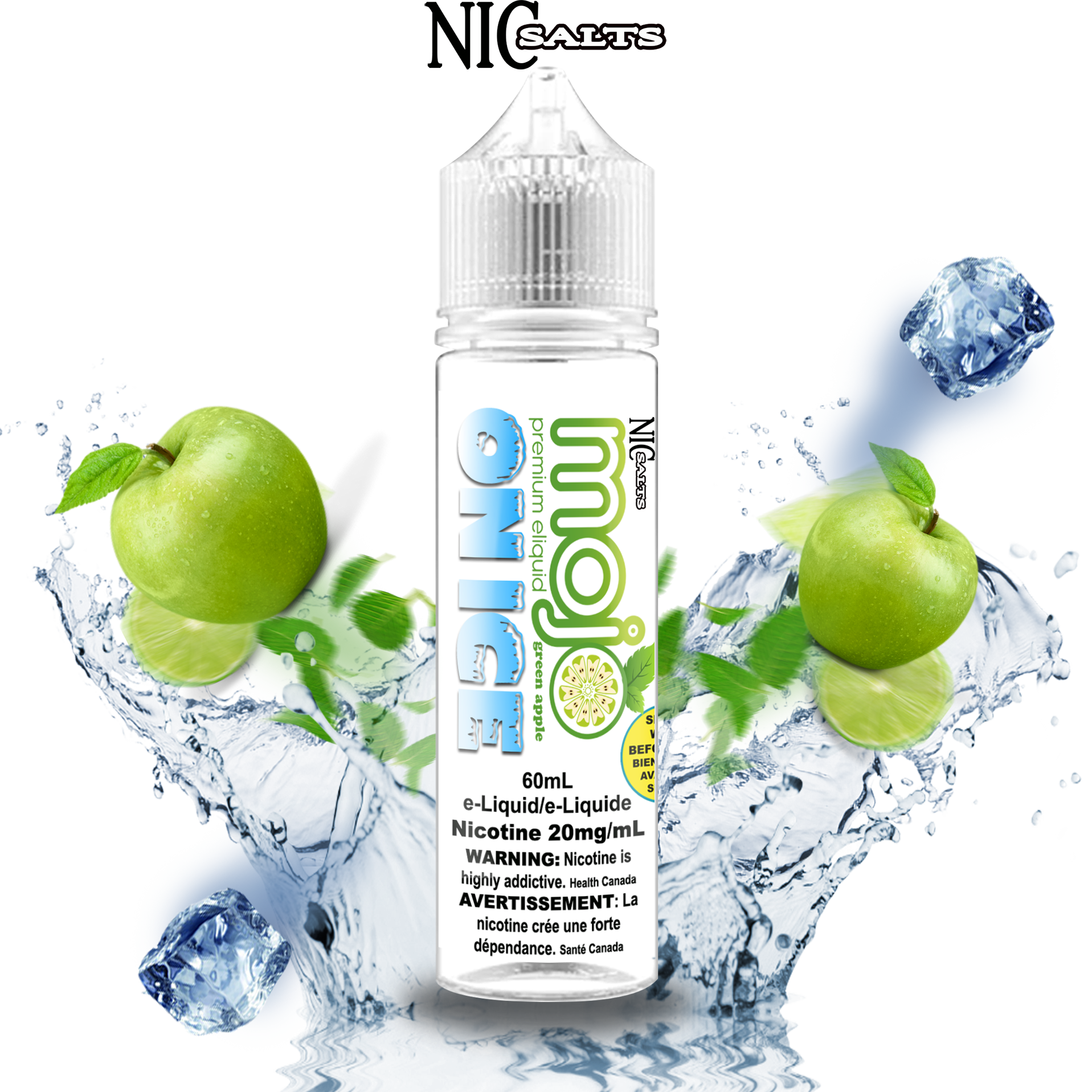 CUSTOM MOJO SALT - GREEN APPLE ICE