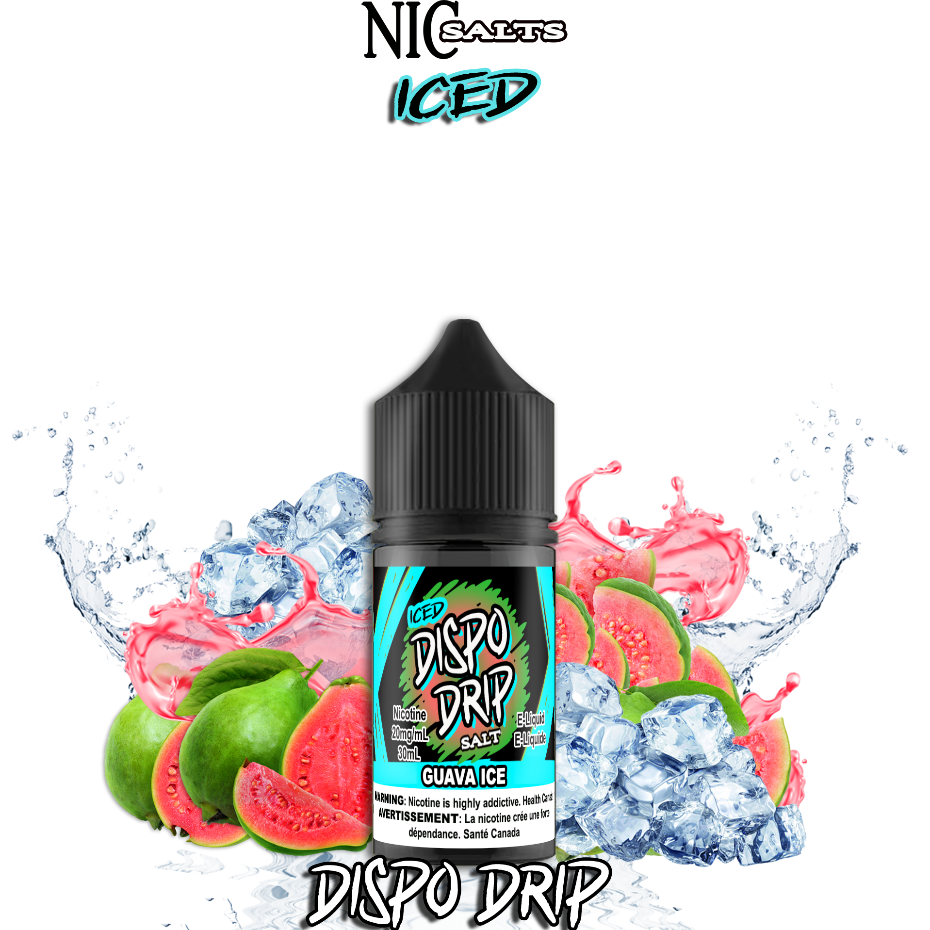 CUSTOM DISPO DRIP SALT - GUAVA ICE