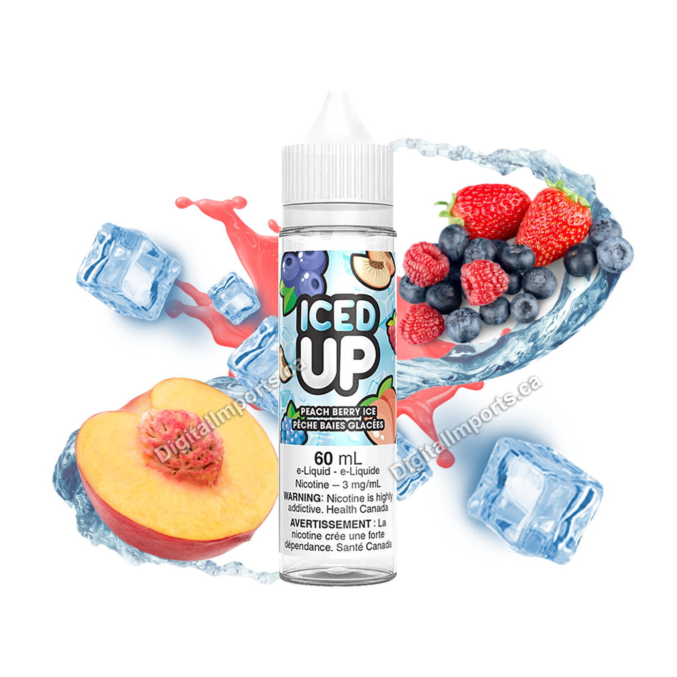 ICED UP - PEACH BERRY ICE 60ML
