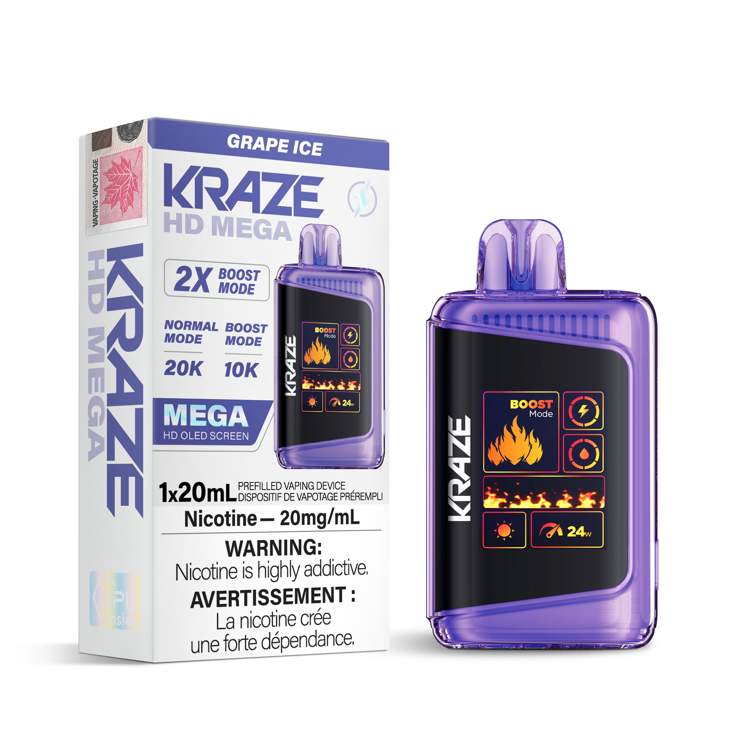 KRAZE HD MEGA 20K DISPOSABLE