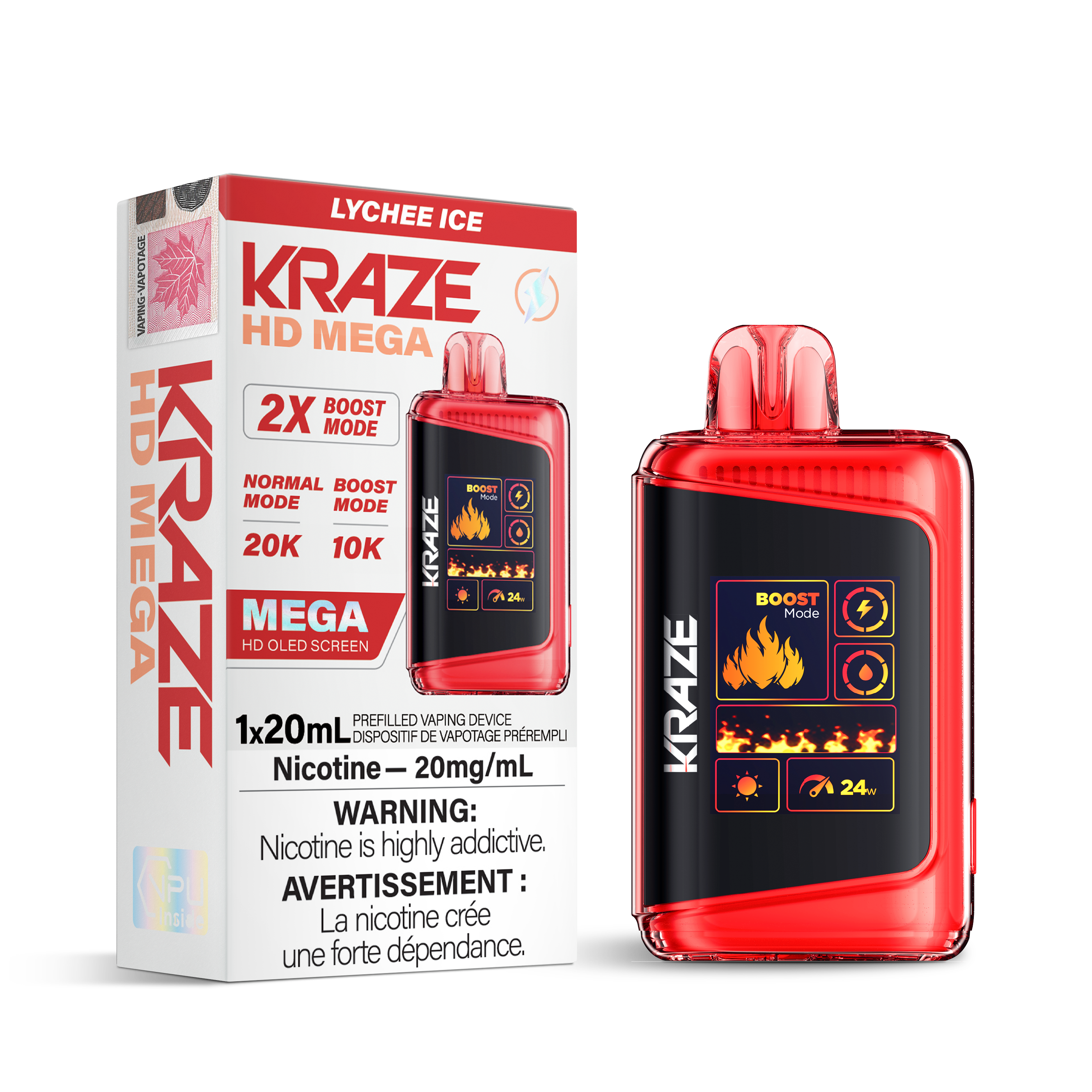KRAZE HD MEGA 20K DISPOSABLE