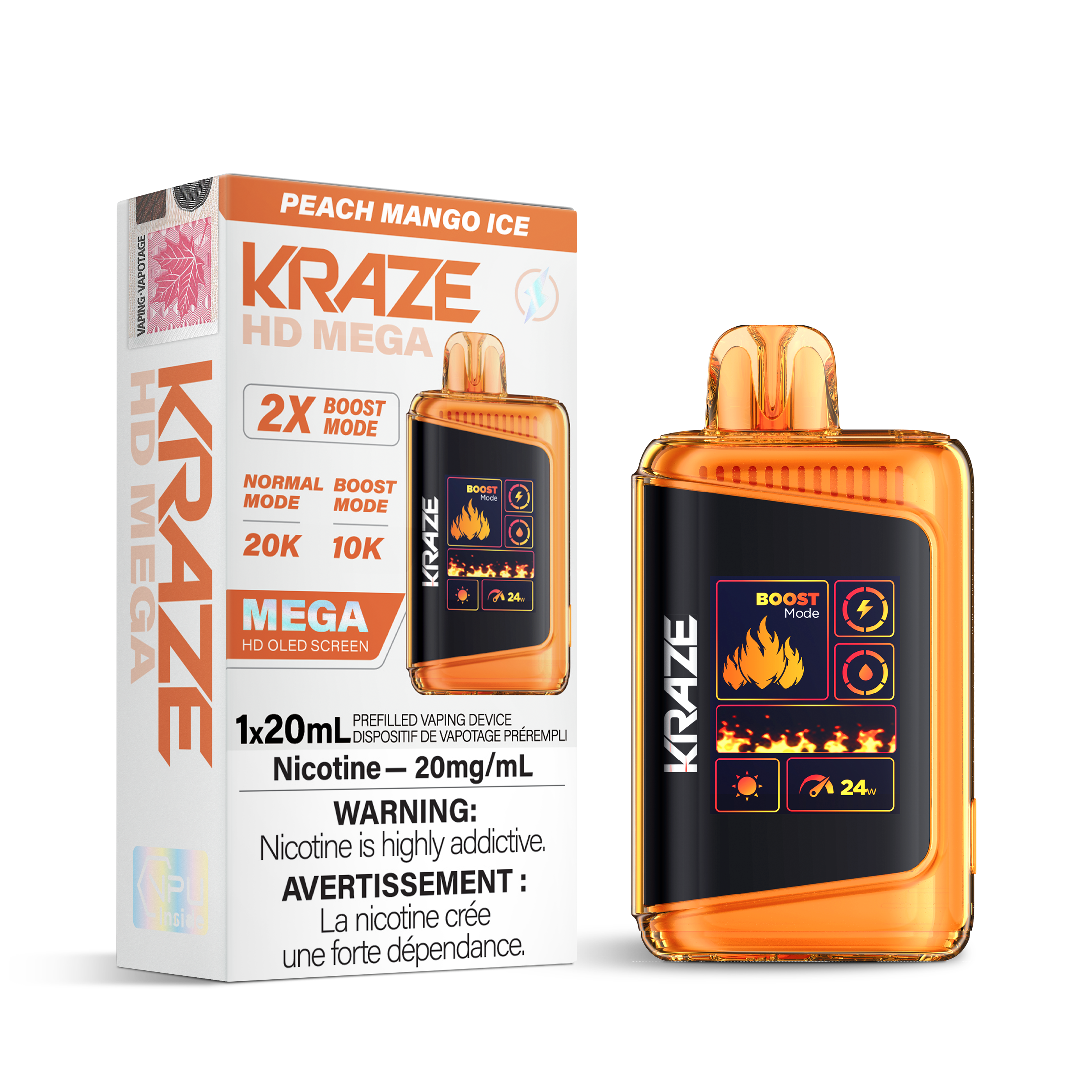 KRAZE HD MEGA 20K DISPOSABLE
