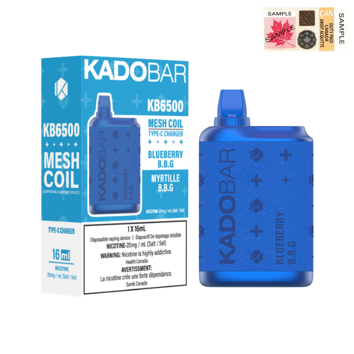 KADO BAR 6500 BLUEBERRY BBG 20MG