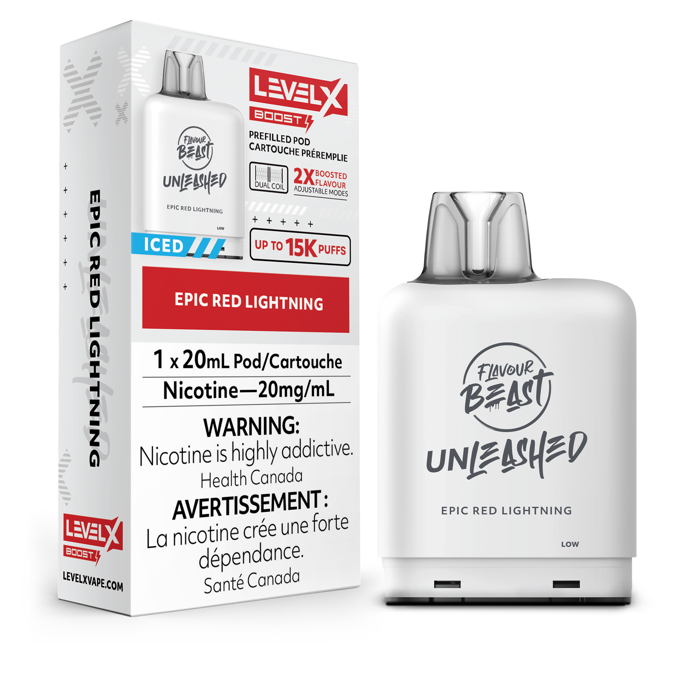 LEVEL X BOOST UNLEASHED RED LIGHTNING 20MG