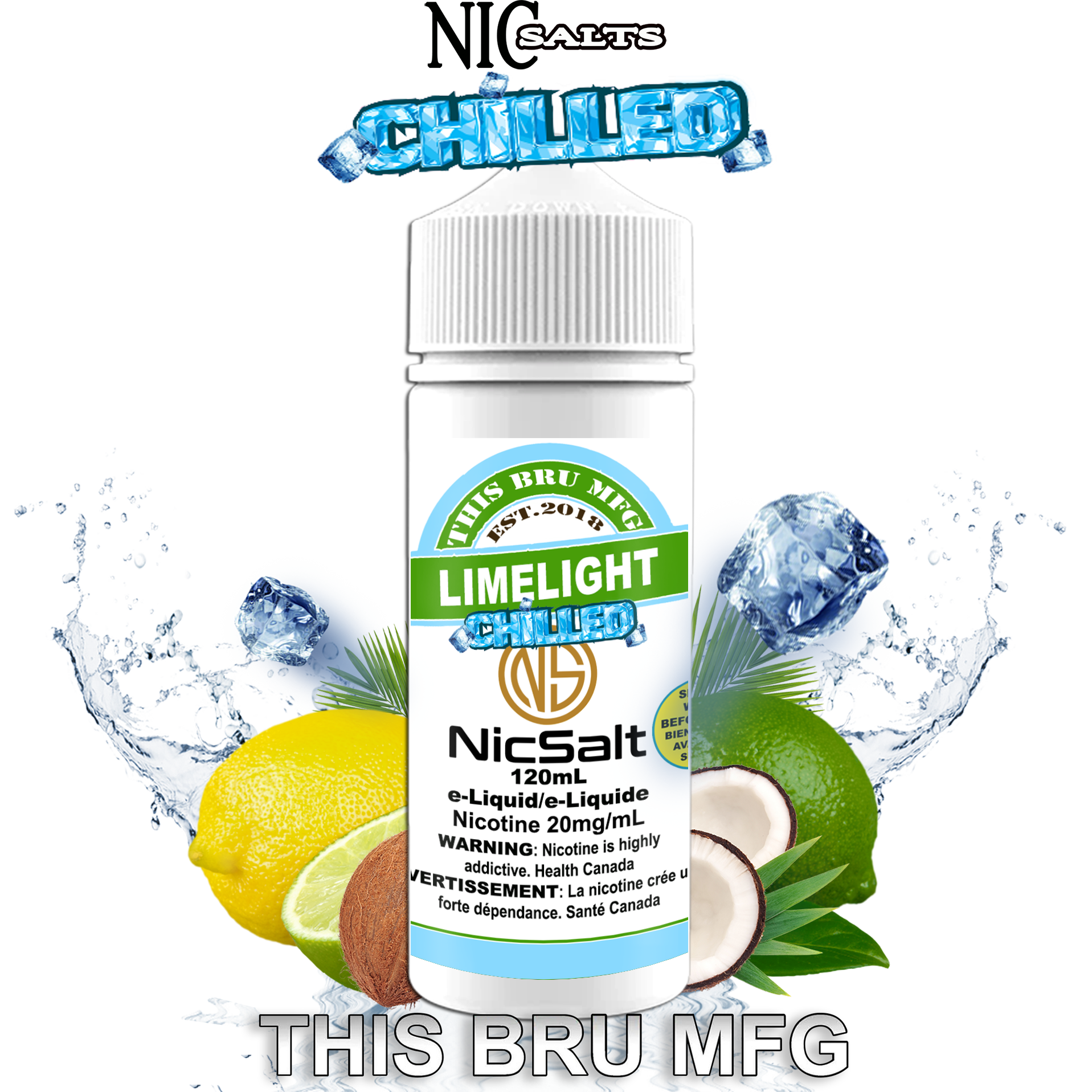 CUSTOM THIS BRU MFG SALT - LIMELIGHT CHILLED