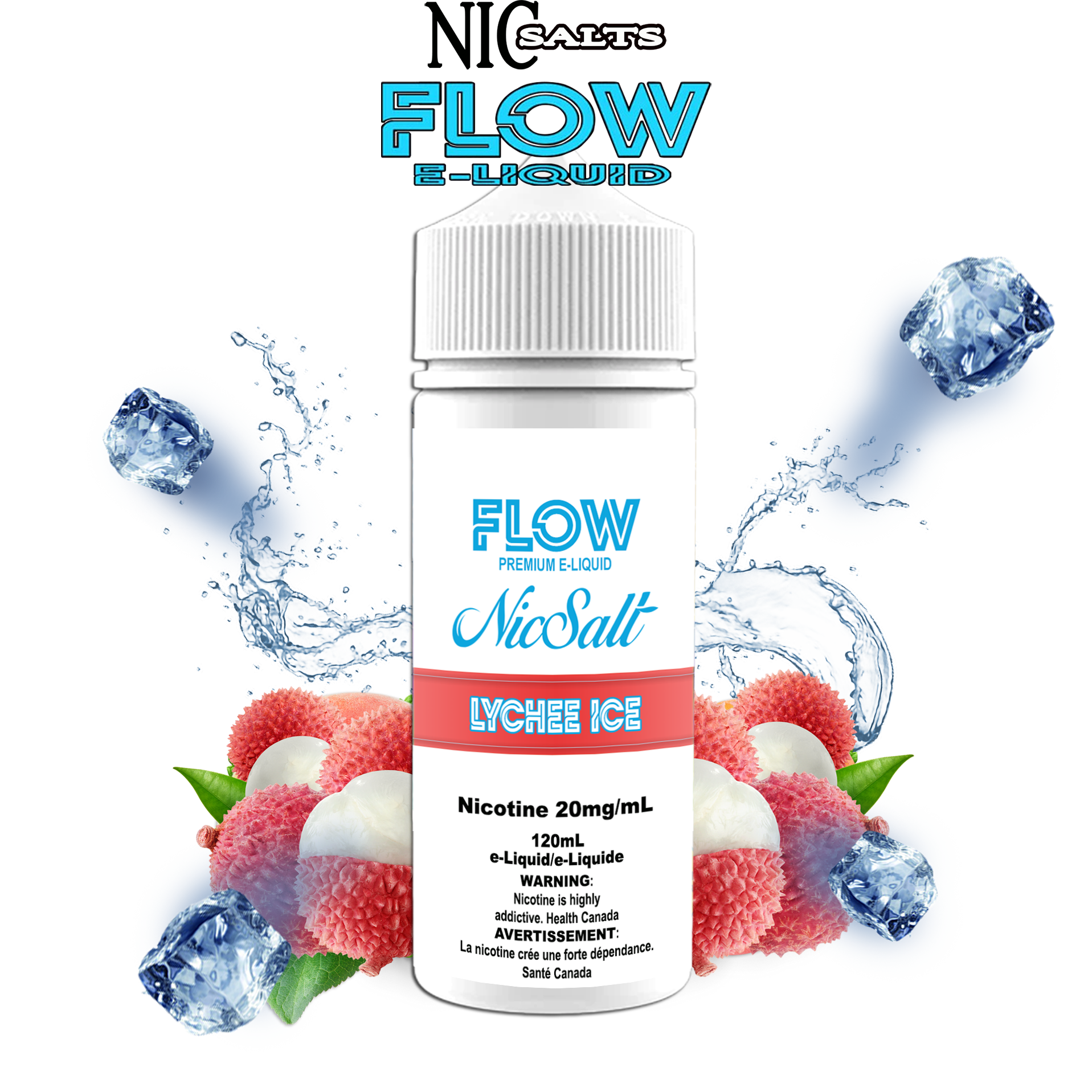 CUSTOM FLOW E-LIQUID SALT - LYCHEE ICE