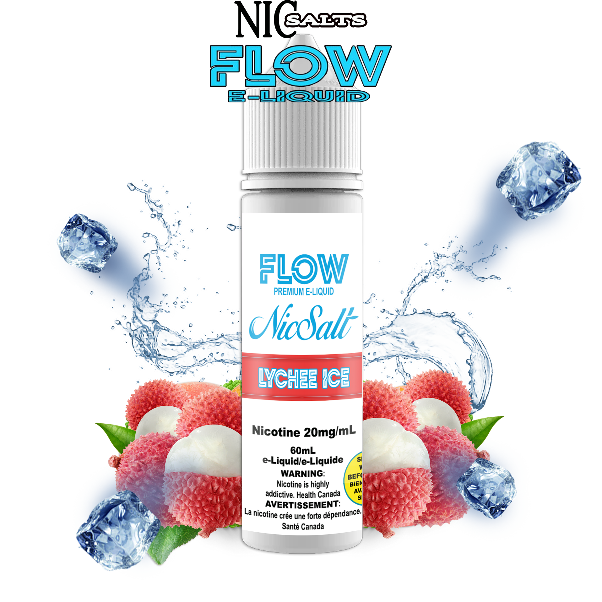 CUSTOM FLOW E-LIQUID SALT - LYCHEE ICE