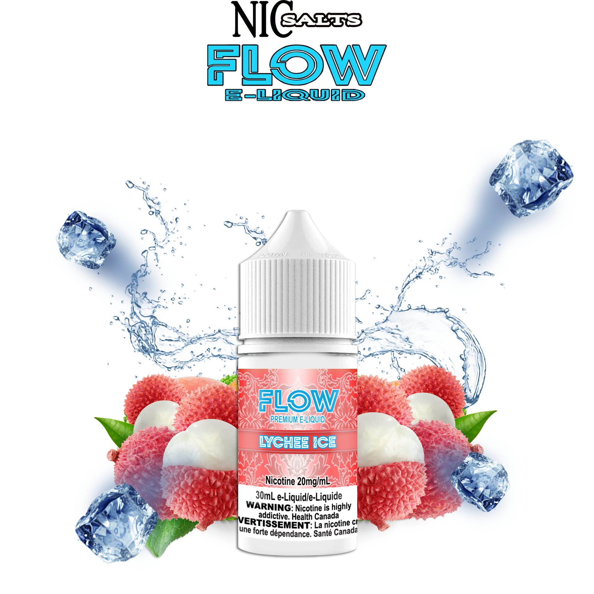 FLOW E-LIQUID SALT - LYCHEE ICE 30ML