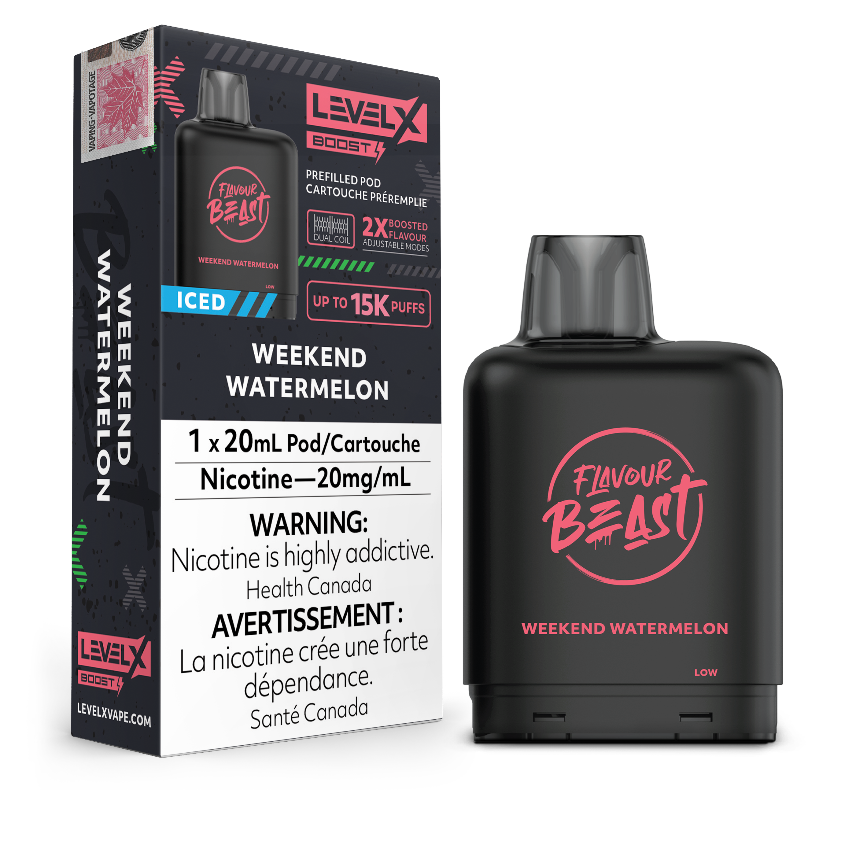LEVEL X BOOST FLAVOUR BEAST Watermelon Ice 20MG