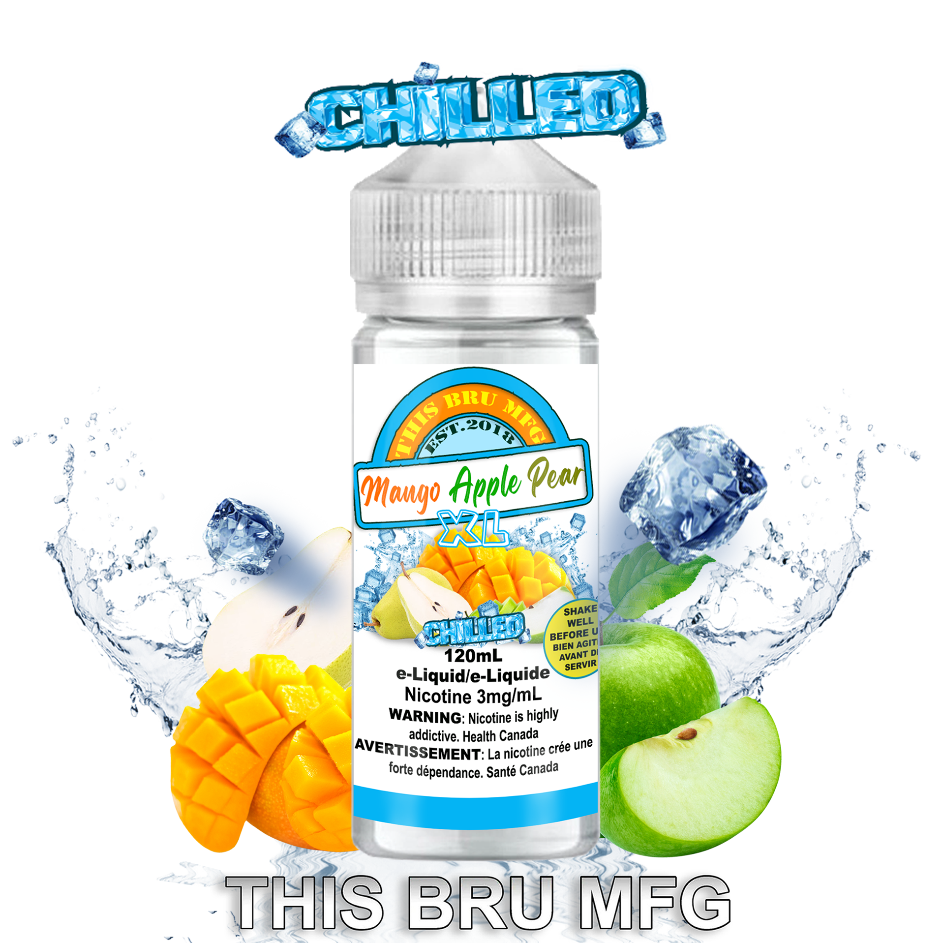 THIS BRU MFG - MANGO APPLE PEAR CHILLED 120ML