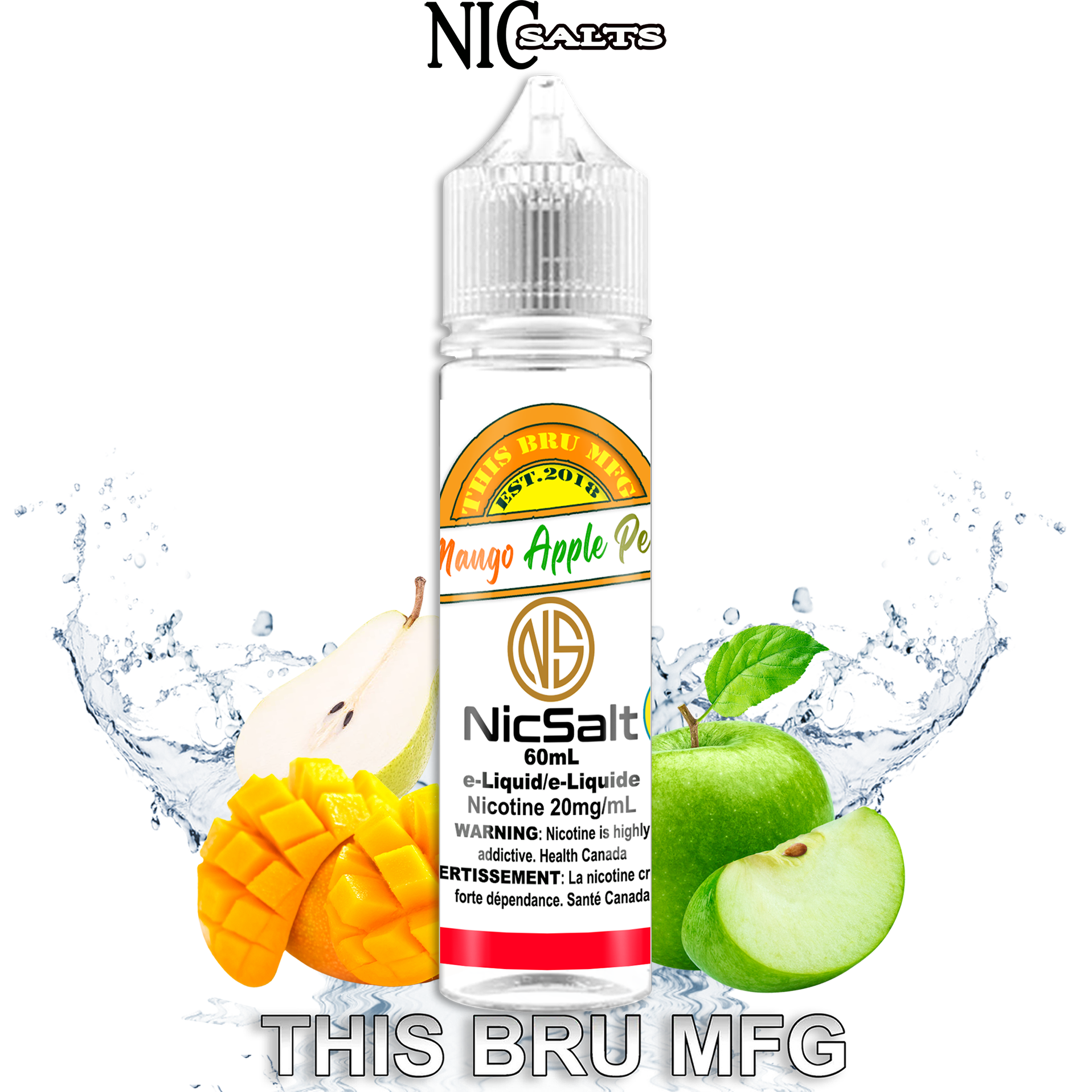 CUSTOM THIS BRU MFG SALT - MANGO APPLE PEAR