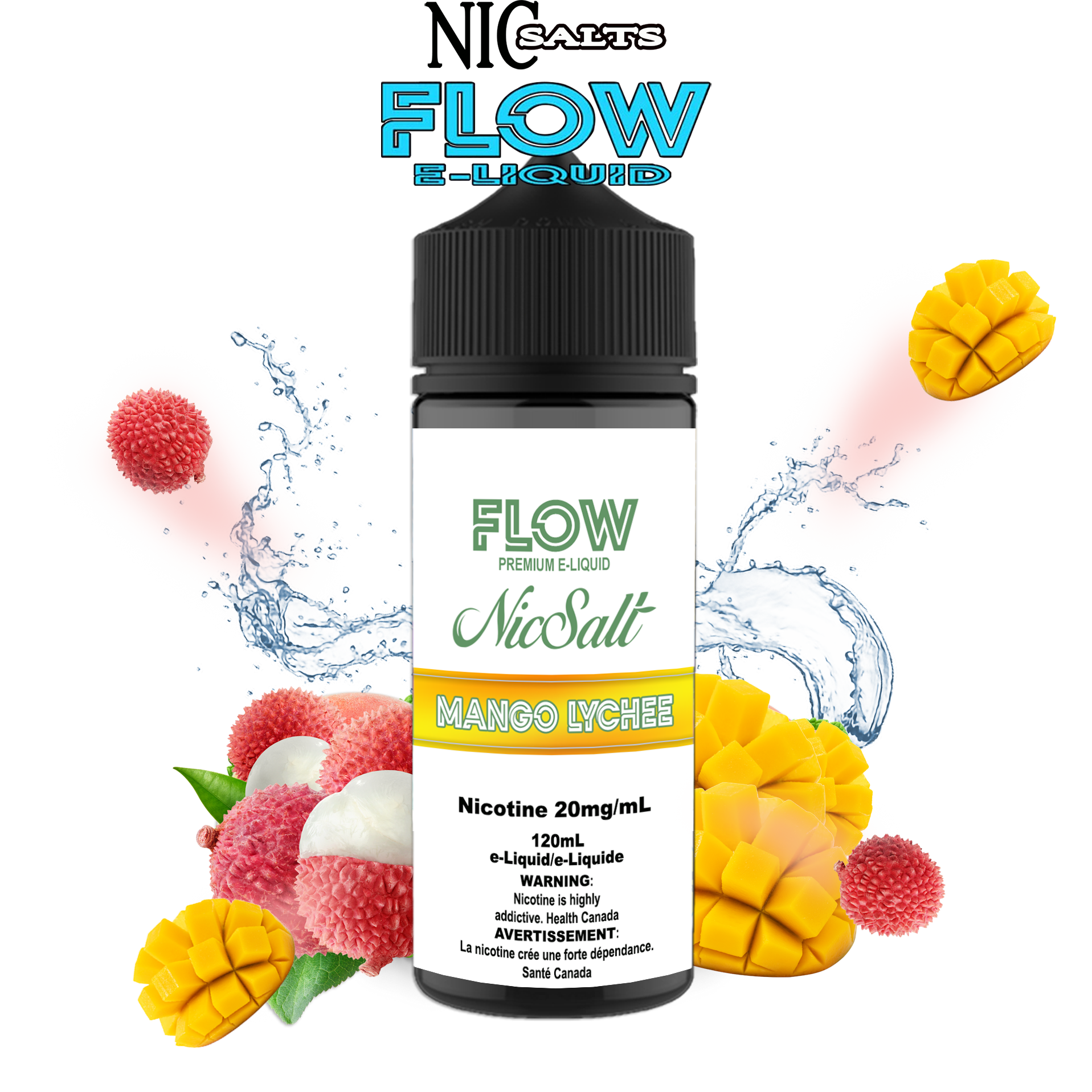CUSTOM FLOW E-LIQUID SALT - MANGO LYCHEE