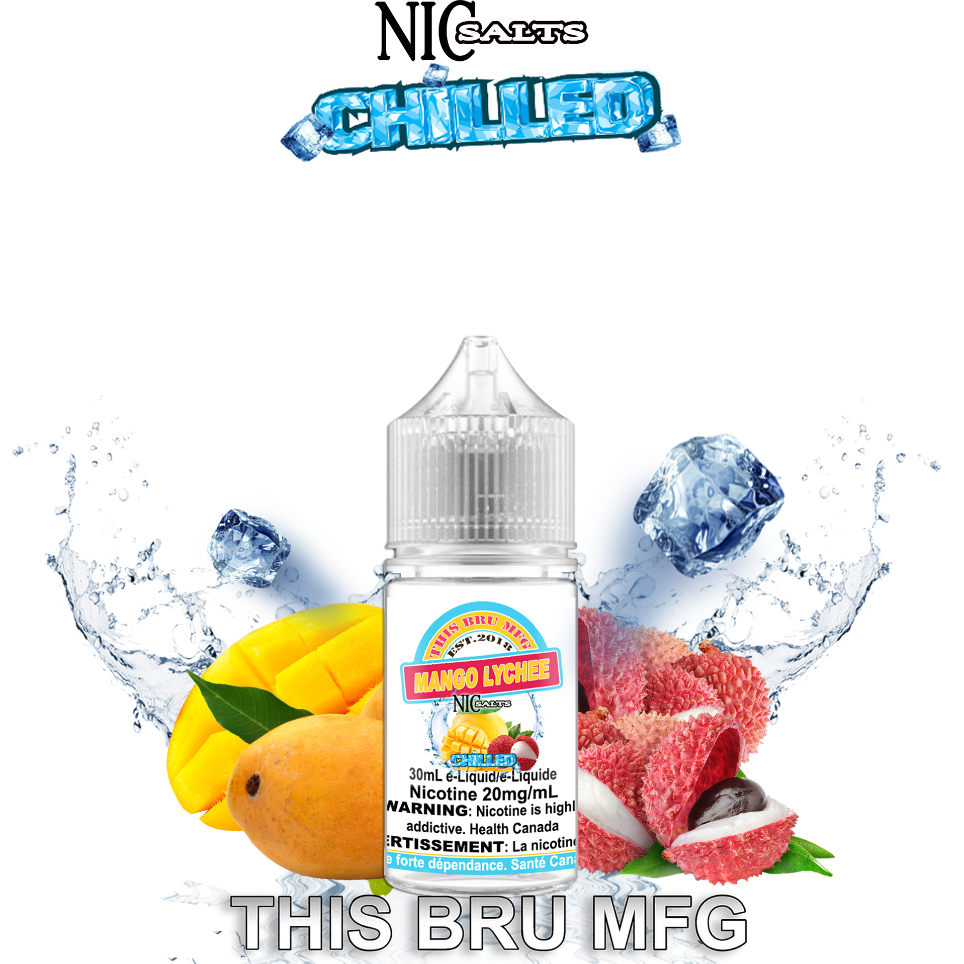 THIS BRU MFG SALT - MANGO LYCHEE CHILLED 30ML