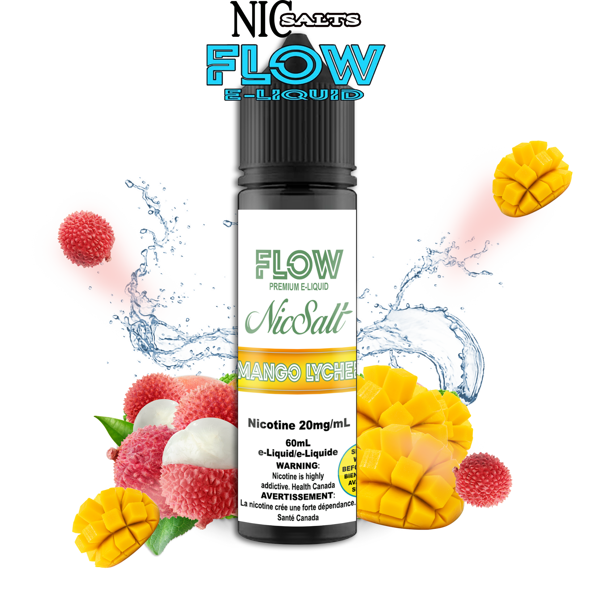 CUSTOM FLOW E-LIQUID SALT - MANGO LYCHEE