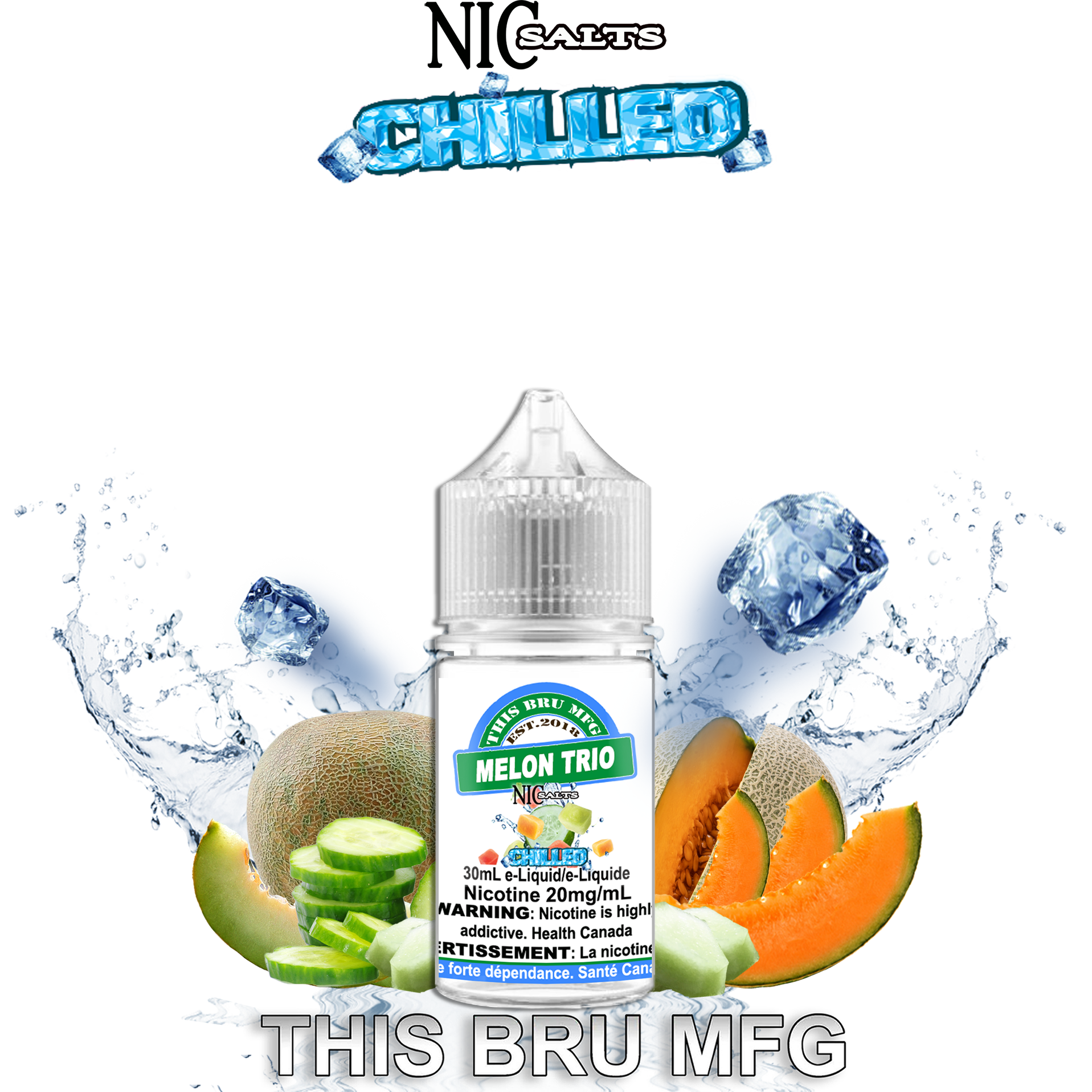 THIS BRU MFG SALT - MELON TRIO CHILLED 30ML