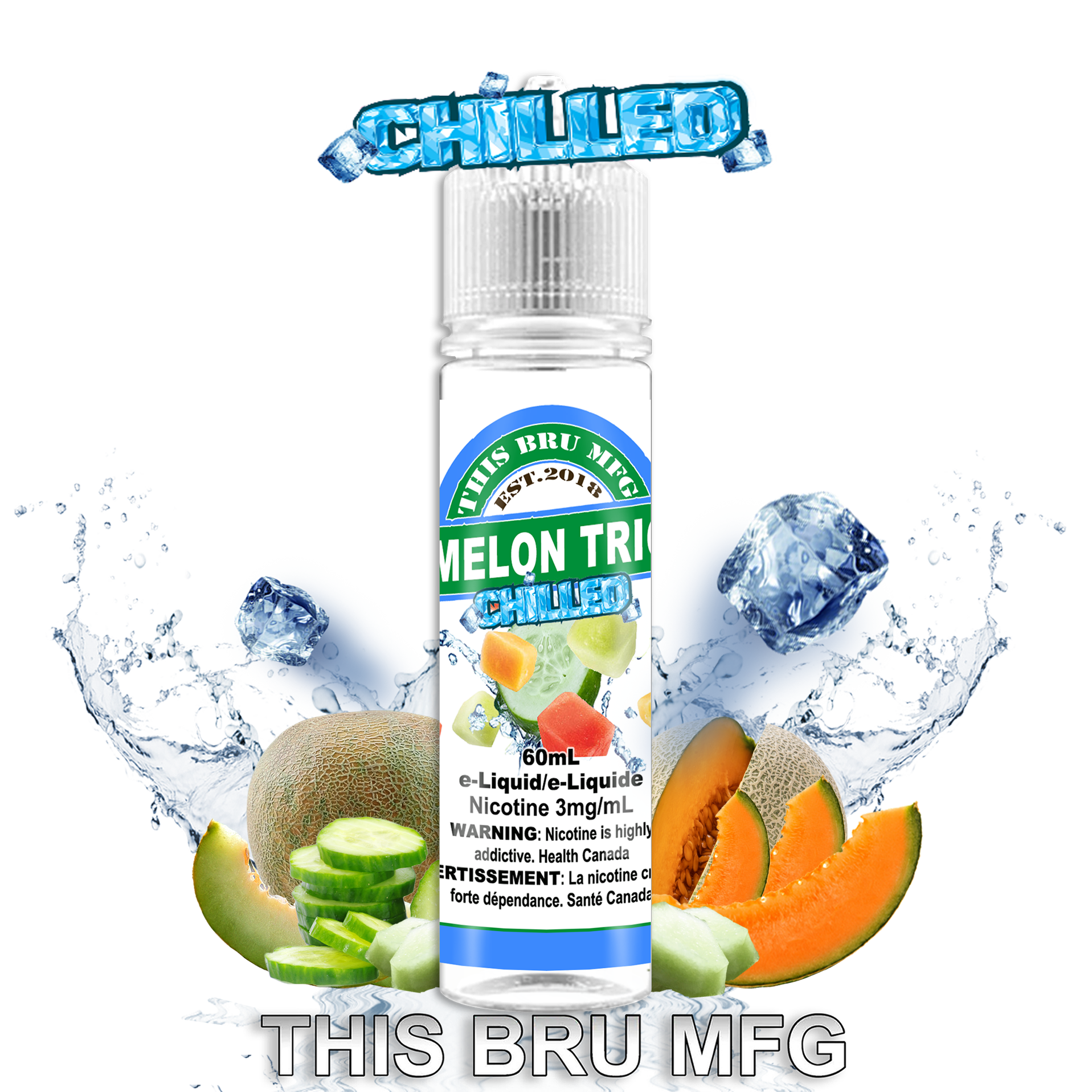 THIS BRU MFG - MELON TRIO CHILLED 60ML