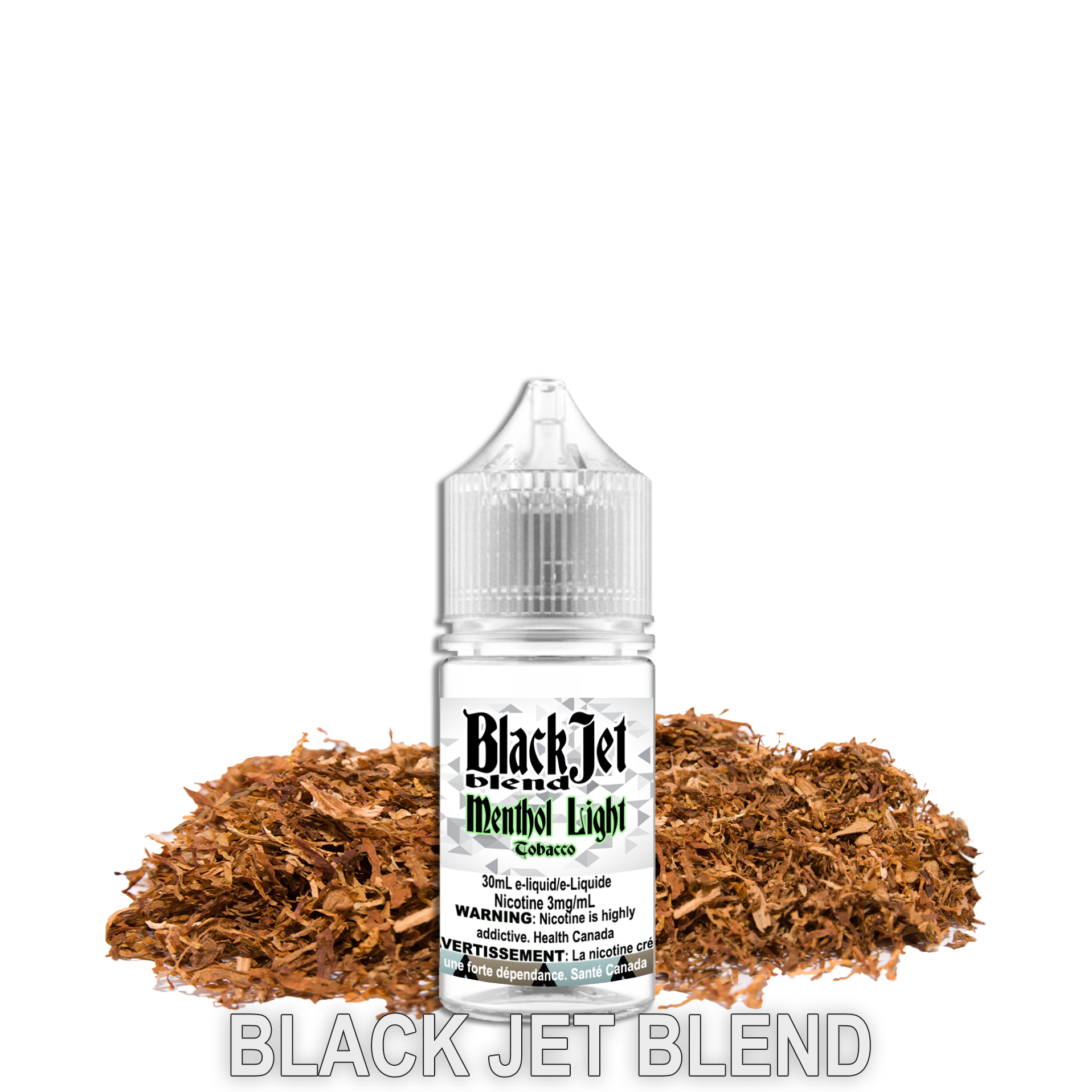 CUSTOM BLACK JET - MENTHOL LIGHT TOBACCO