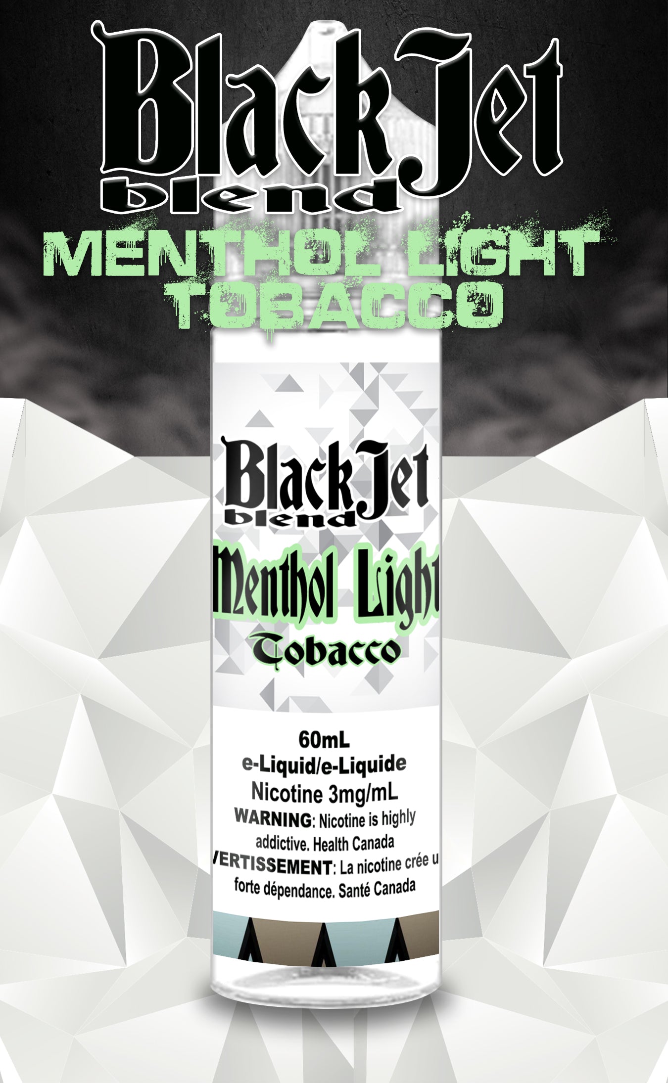 BLACK JET - MENTHOL LIGHT TOBACCO