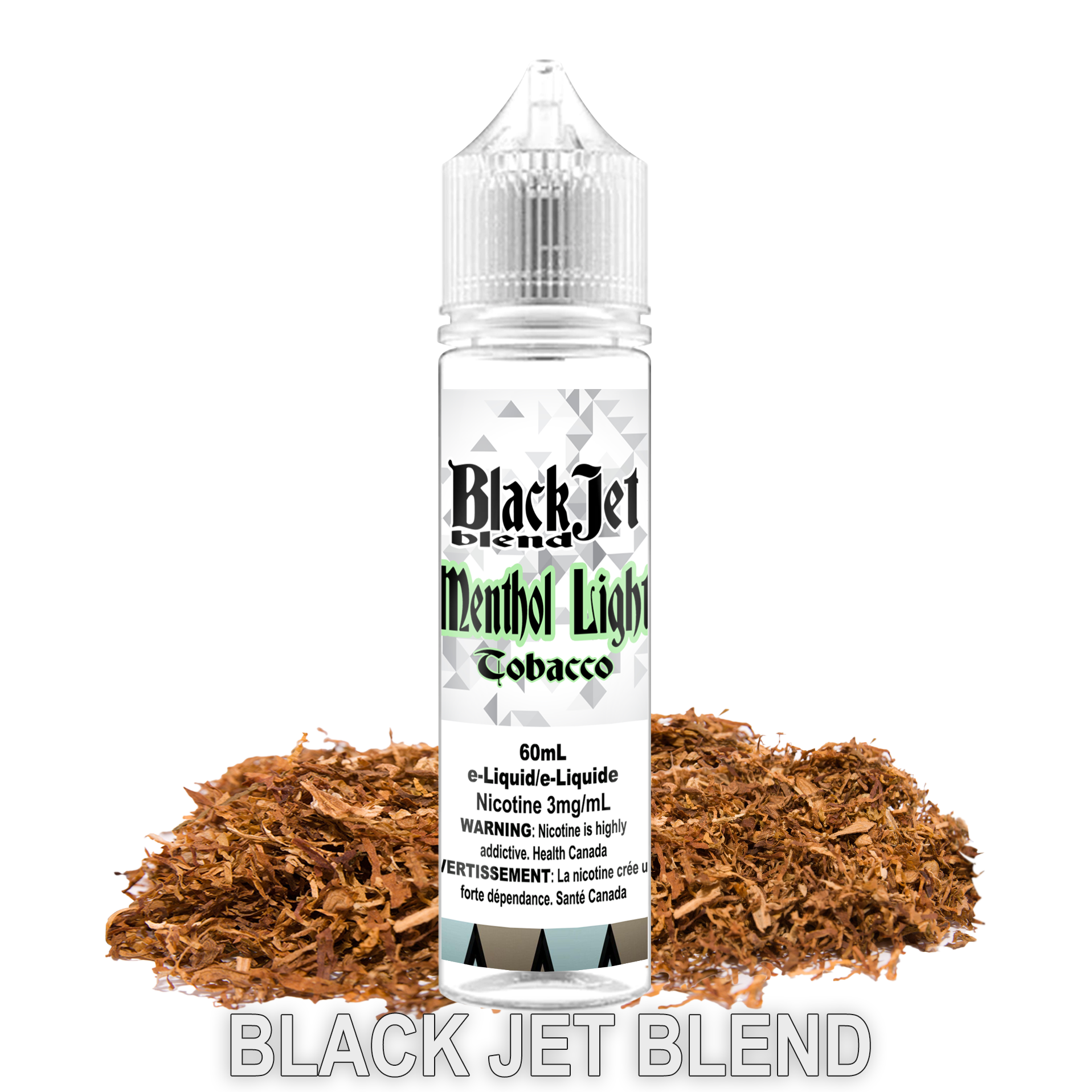 CUSTOM BLACK JET - MENTHOL LIGHT TOBACCO