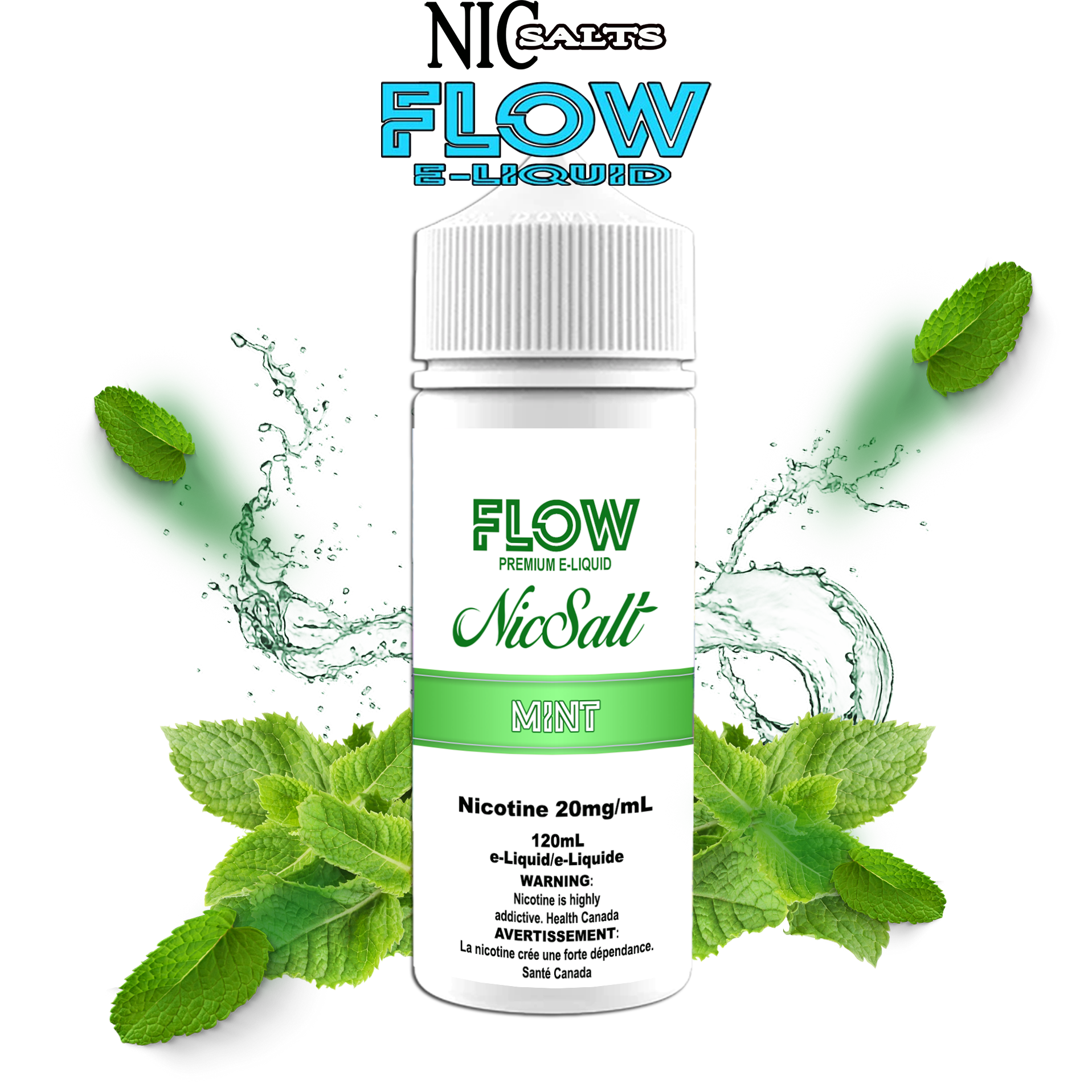 CUSTOM FLOW E-LIQUID SALT - MINT