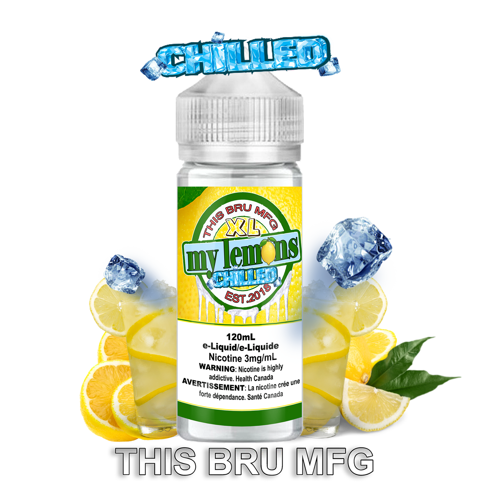 THIS BRU MFG - MY LEMONS CHILLED 120ML