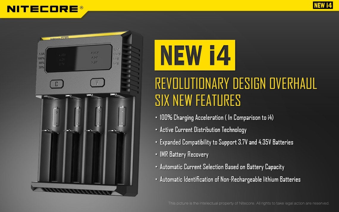 NITECORE I4 V2 BATTERY CHARGER 4BAY