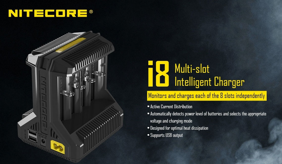 NITECORE I8 BATTERY CHARGER 8BAY