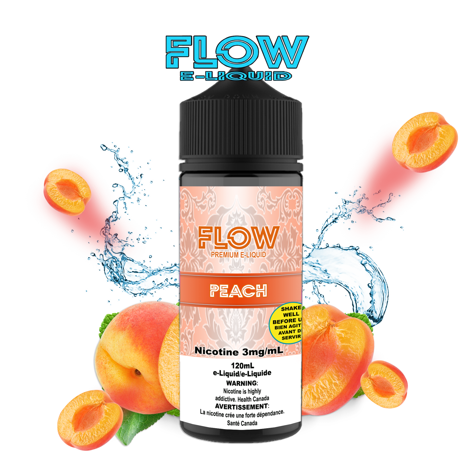 CUSTOM FLOW E-LIQUID - PEACH