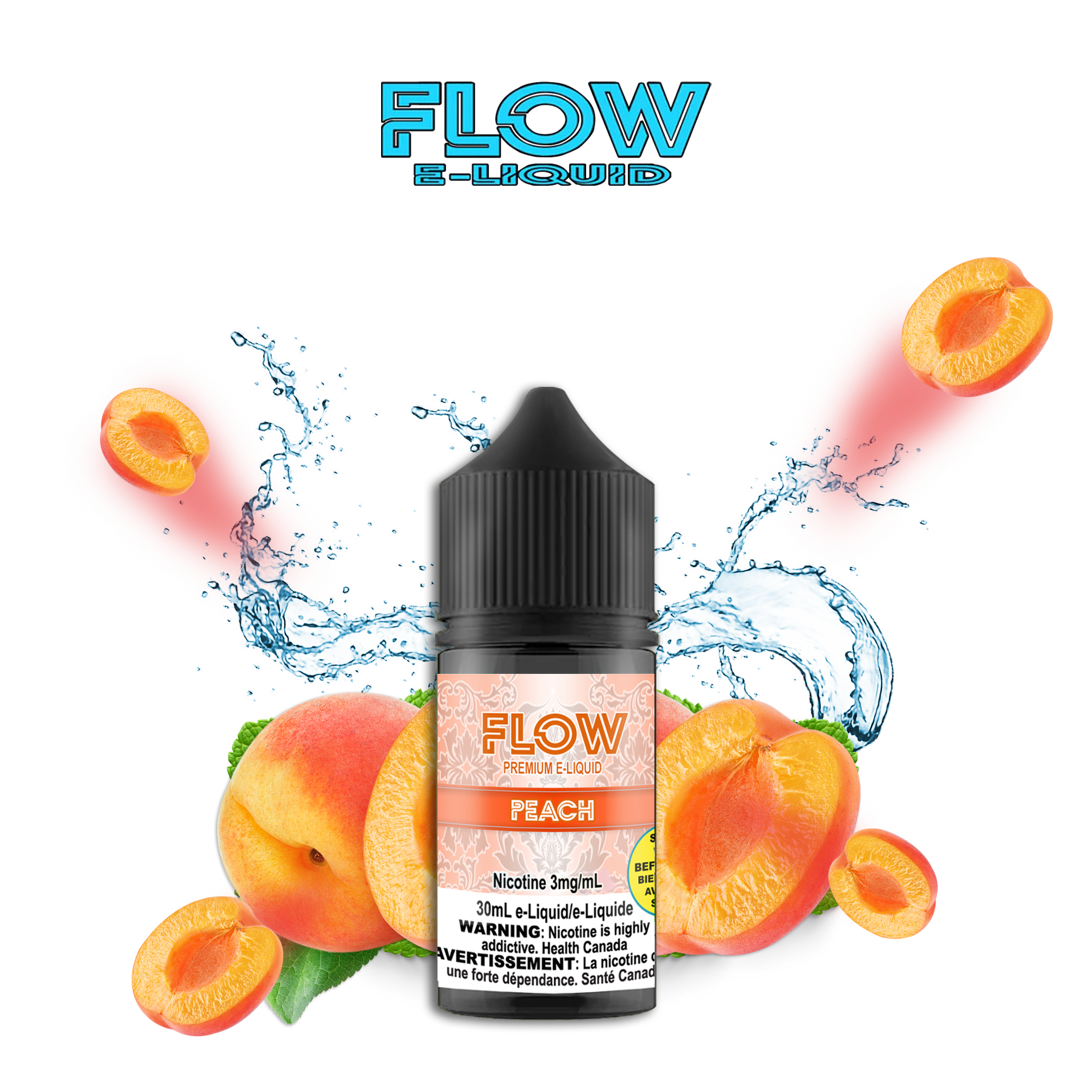 CUSTOM FLOW E-LIQUID - PEACH