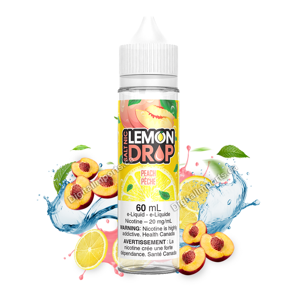 LEMON DROP SALT - PEACH 60ML