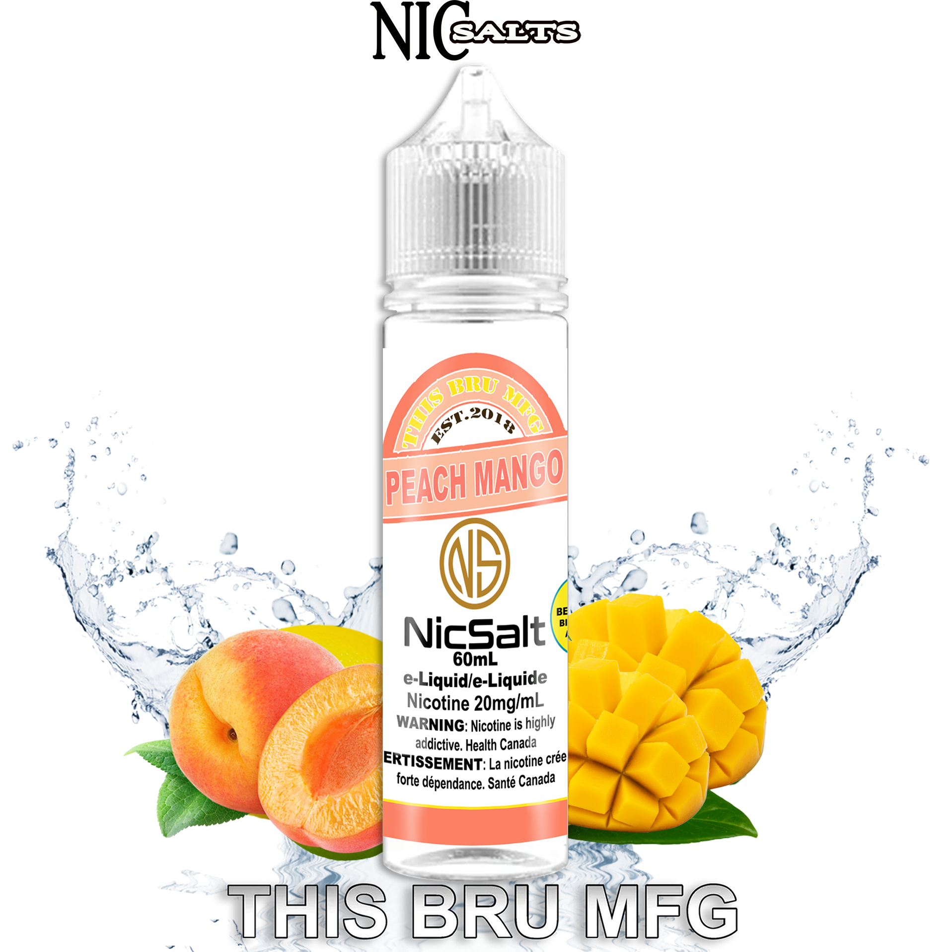 THIS BRU MFG SALT - PEACH MANGO 60ML