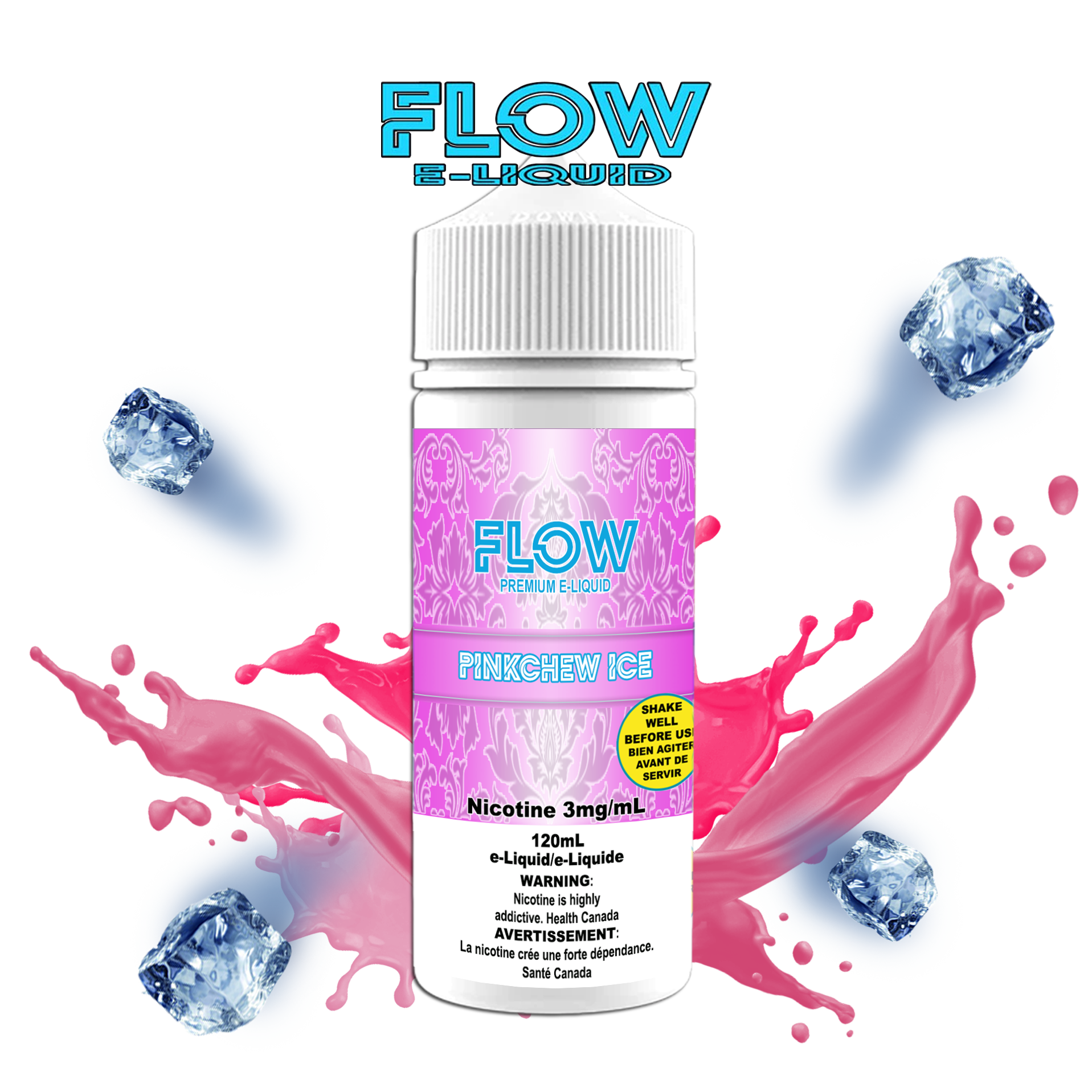 CUSTOM FLOW E-LIQUID - PINKCHEW ICE