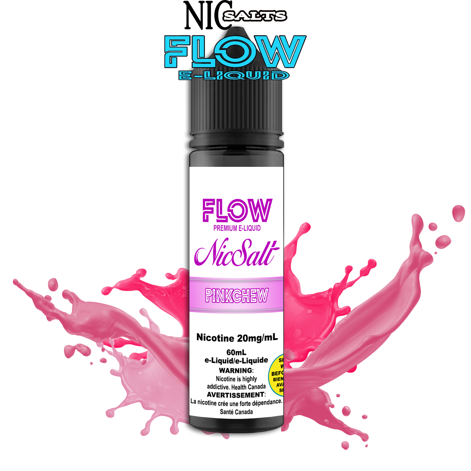 FLOW E-LIQUID SALT - PINKCHEW 60ML