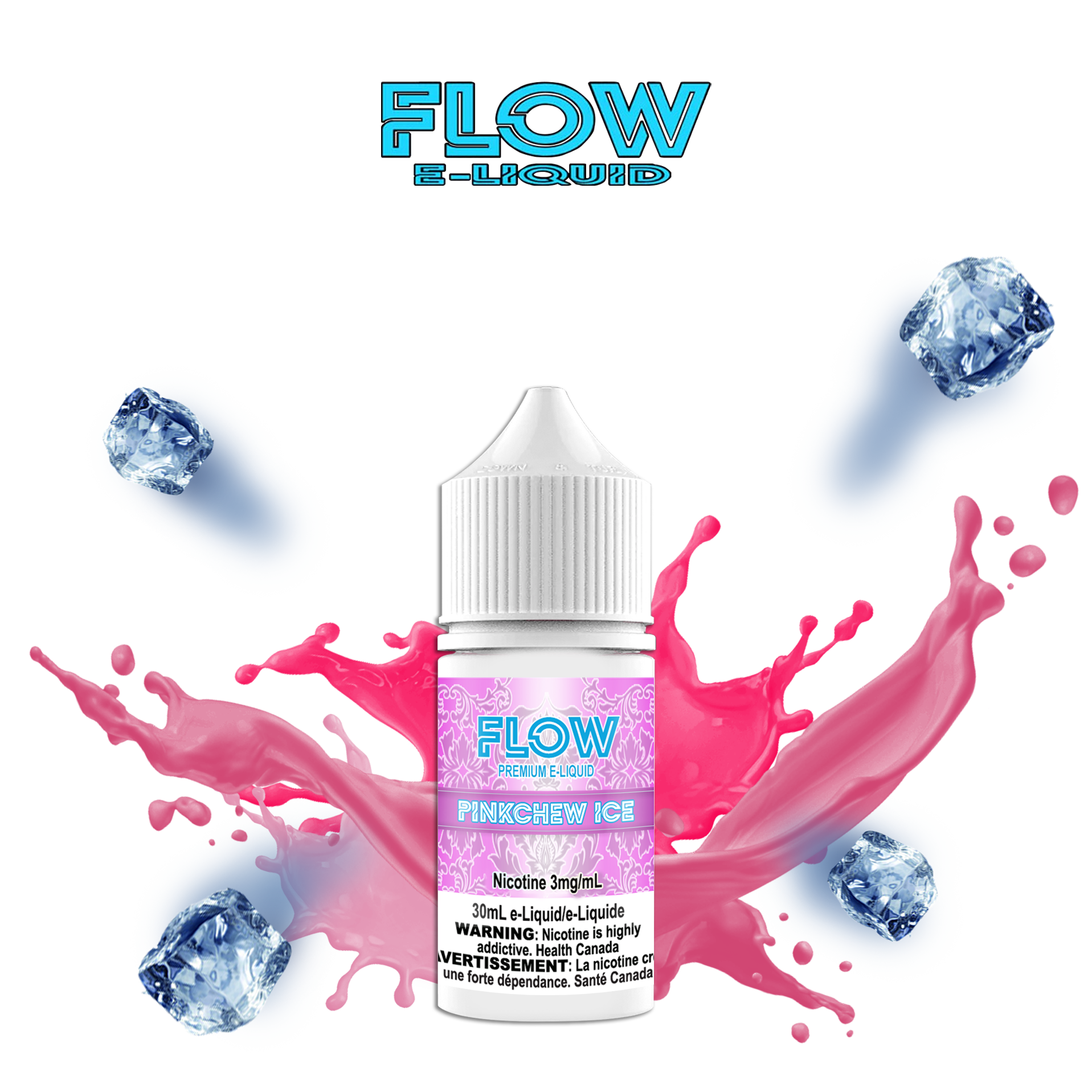 CUSTOM FLOW E-LIQUID - PINKCHEW ICE