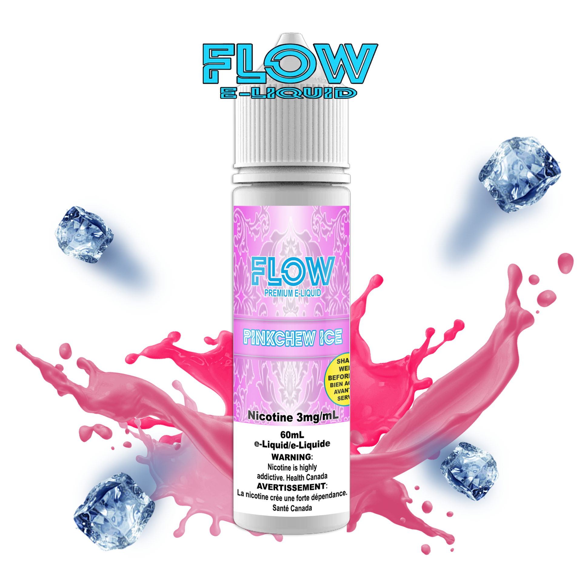 CUSTOM FLOW E-LIQUID - PINKCHEW ICE
