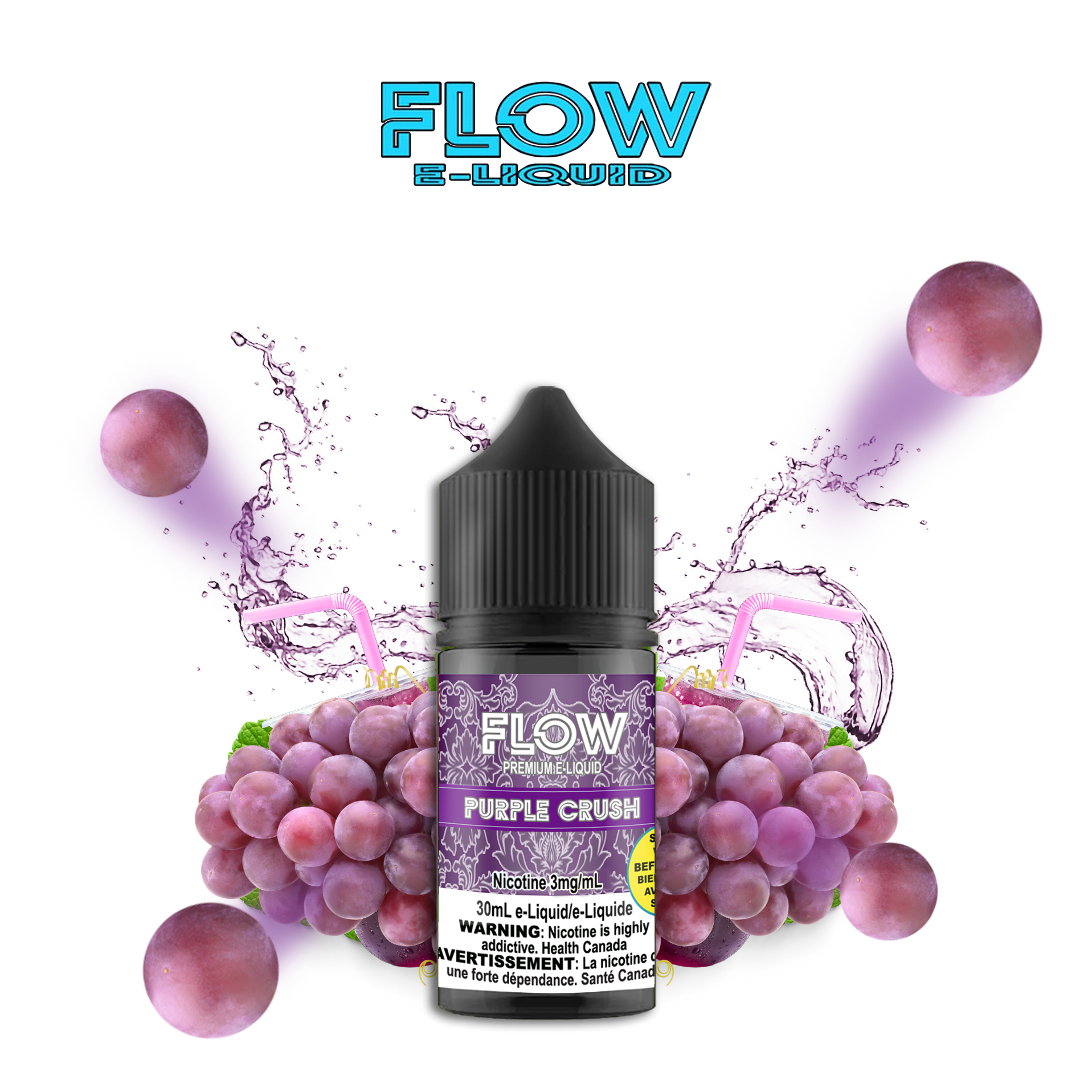CUSTOM FLOW E-LIQUID - PURPLE CRUSH