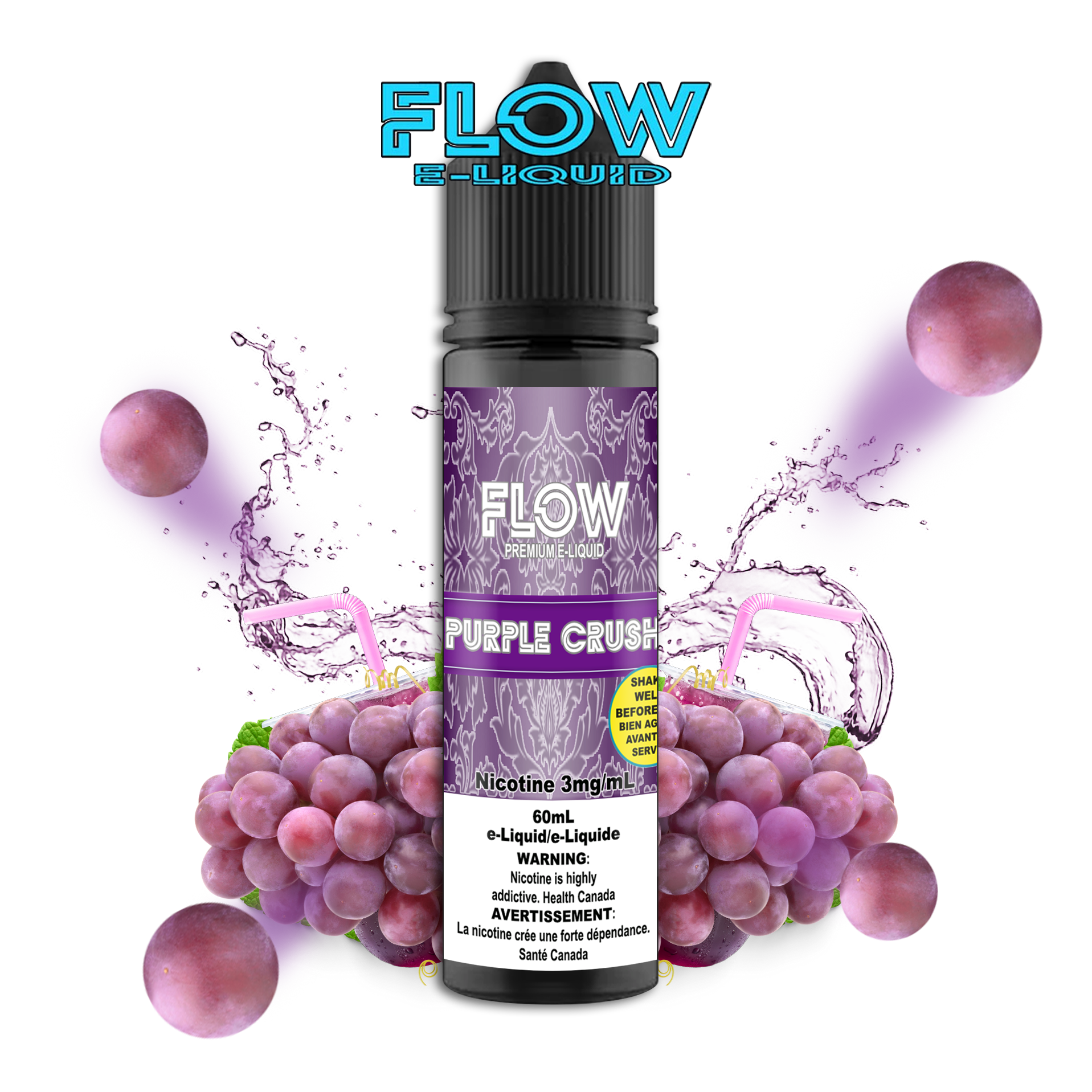 CUSTOM FLOW E-LIQUID - PURPLE CRUSH