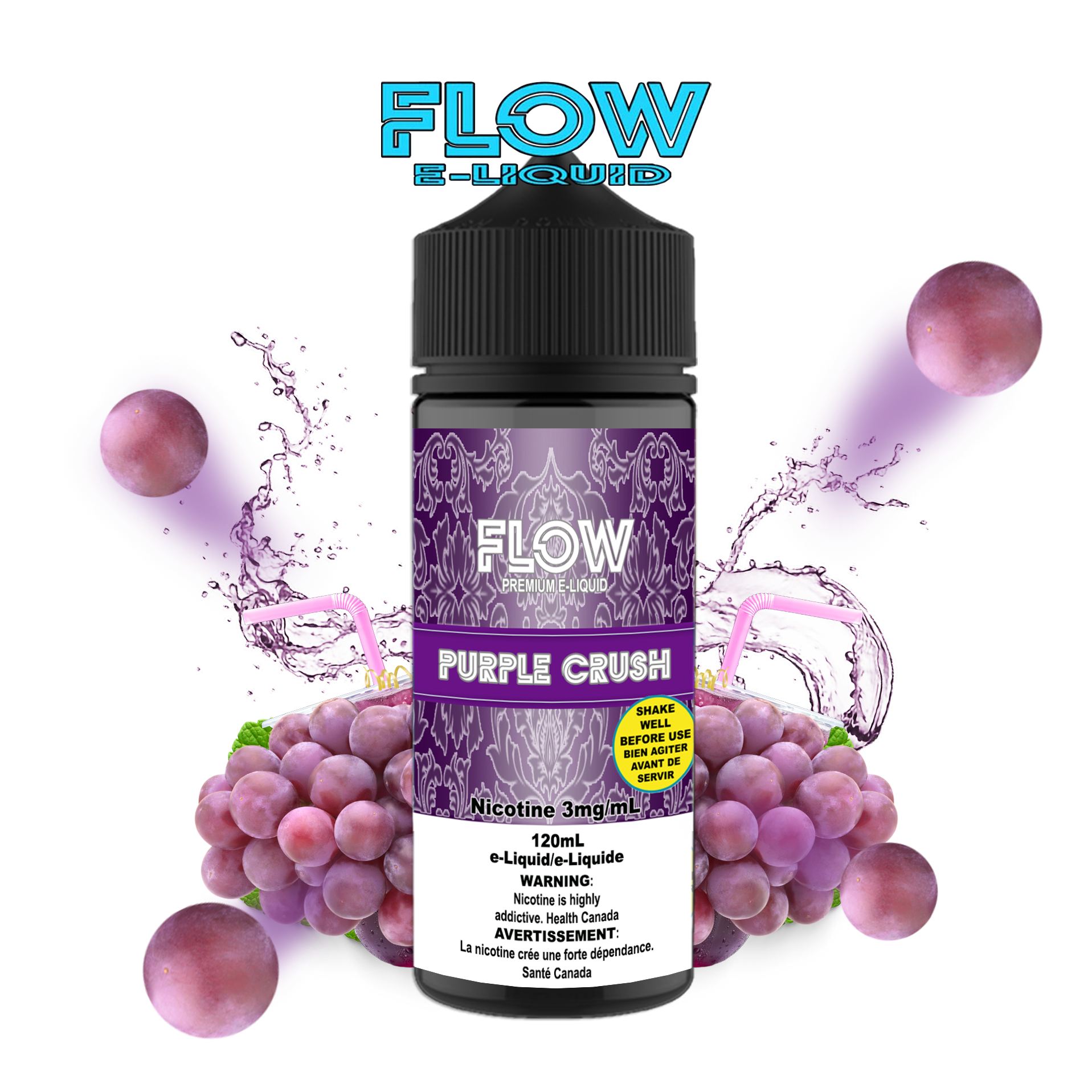 CUSTOM FLOW E-LIQUID - PURPLE CRUSH