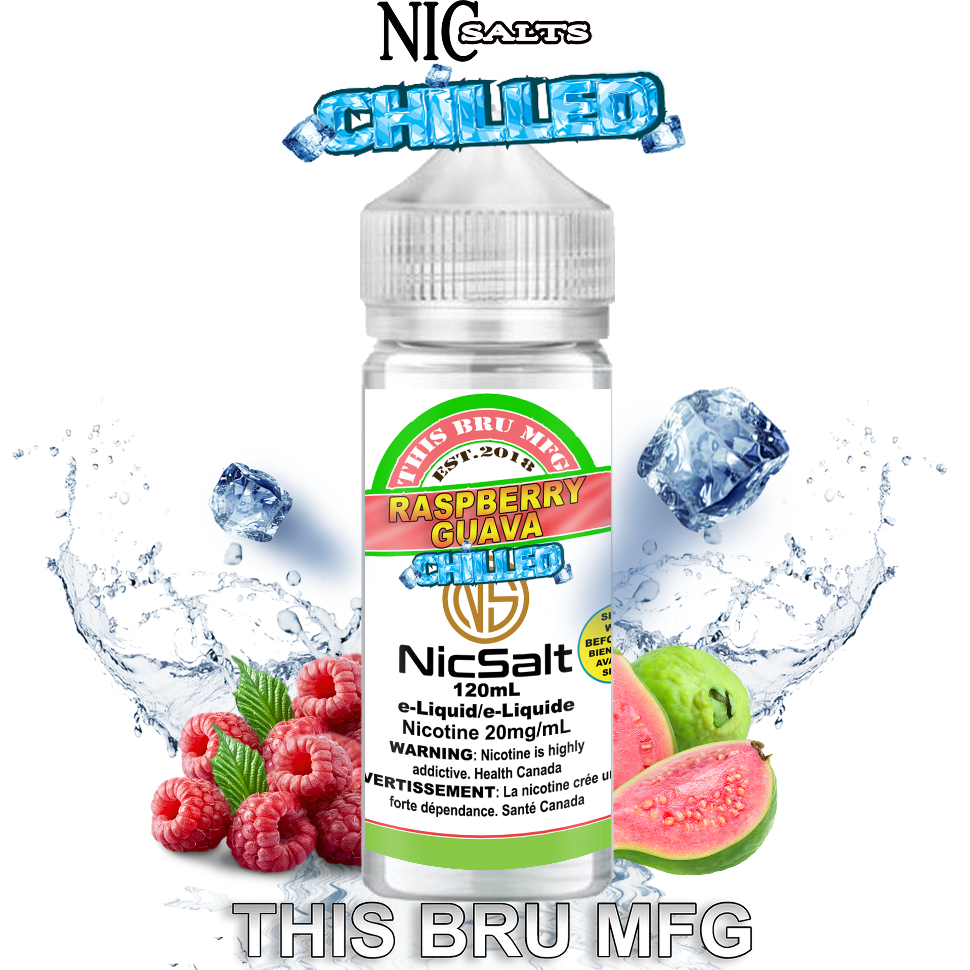 CUSTOM THIS BRU MFG SALT - RASPBERRY GUAVA CHILLED