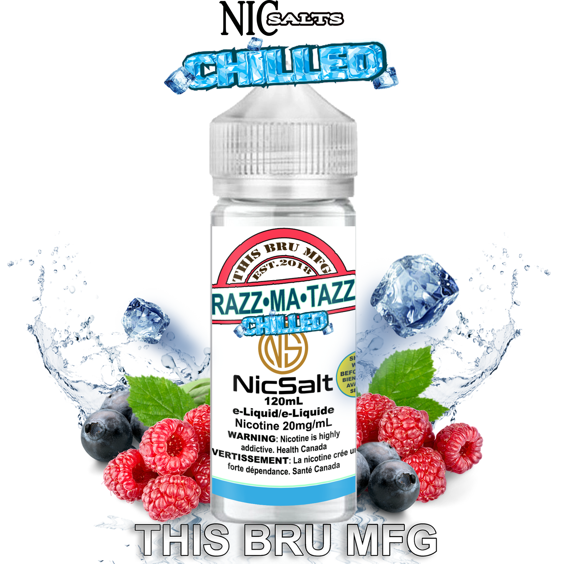 CUSTOM THIS BRU MFG SALT - RAZZMATAZZ CHILLED