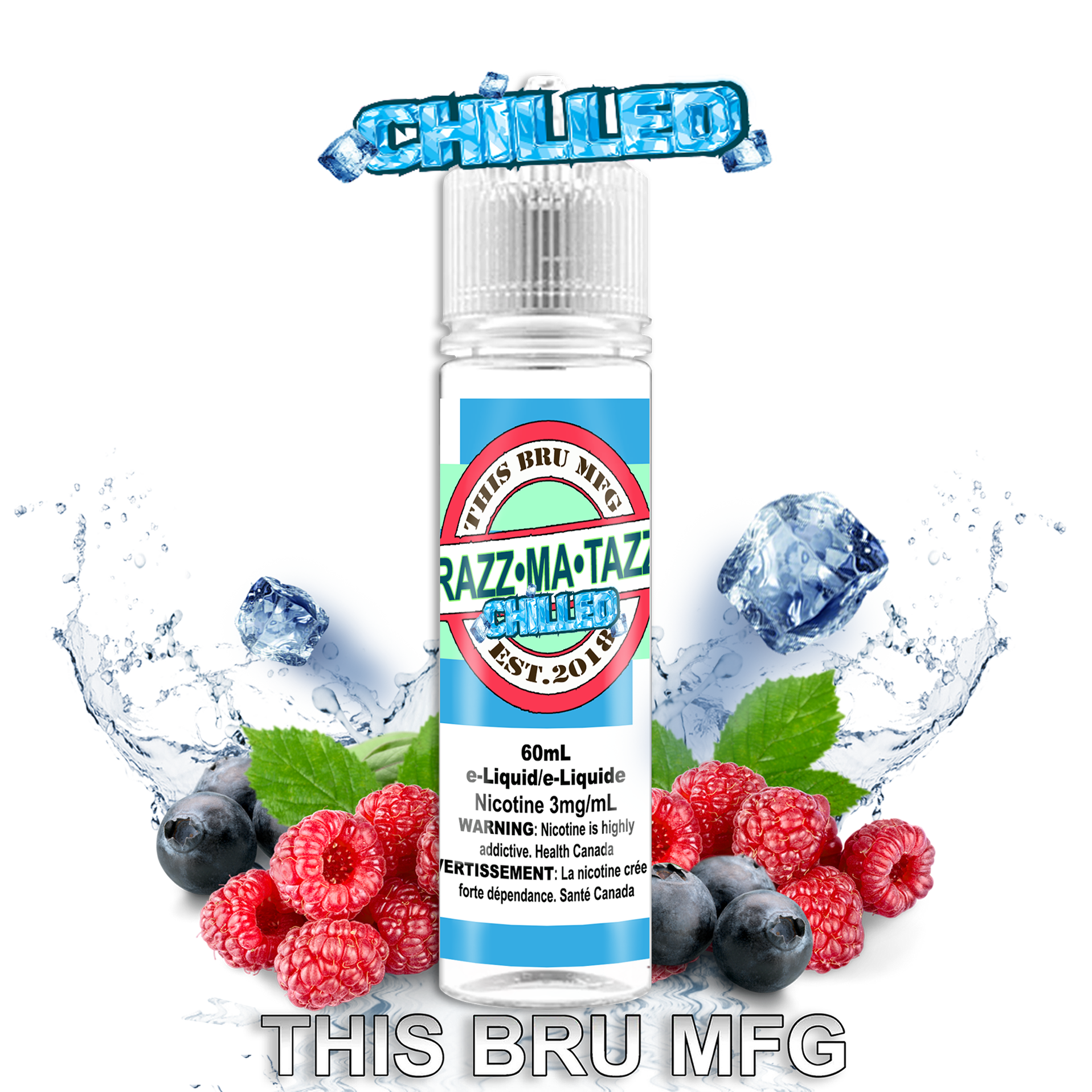 THIS BRU MFG - RAZZMATAZZ CHILLED 60ML